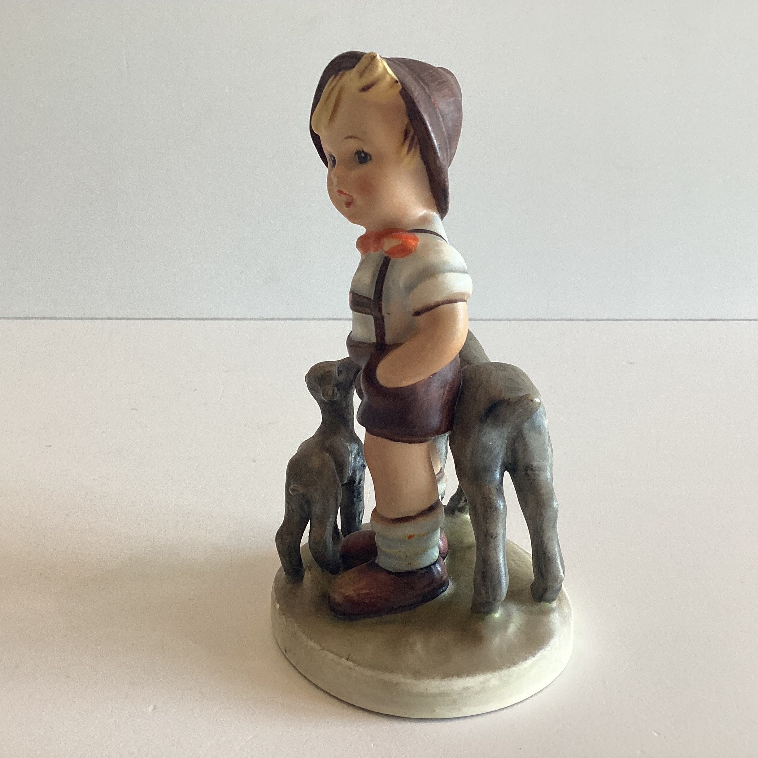 Porcelain Figurine 1940s | Original Goebel Hummel  Smart Little Goat Erder Made In Germany — photo 6 of 8