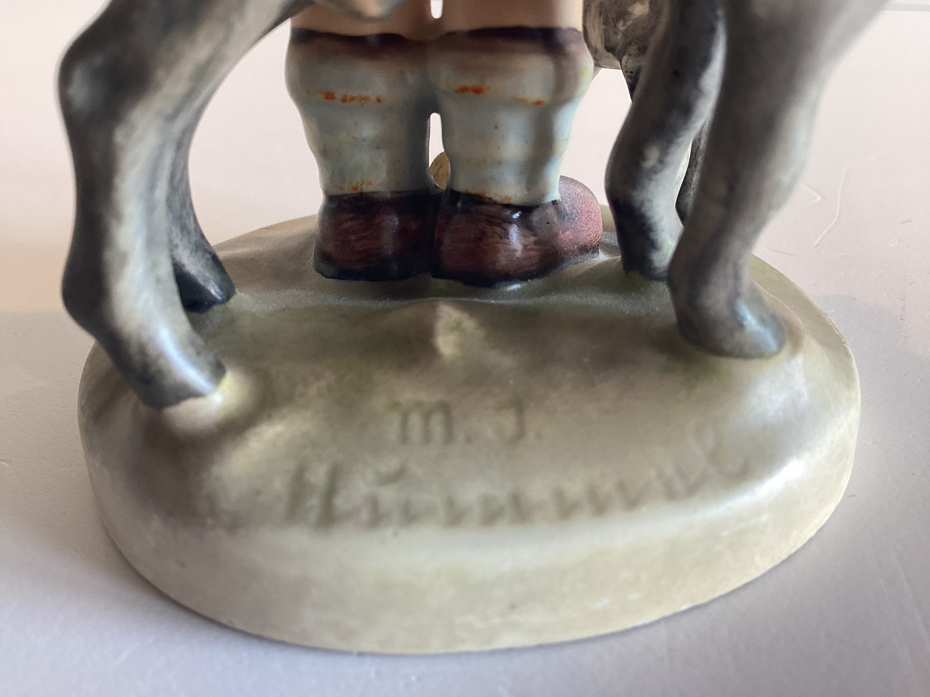 Porcelain Figurine 1940s | Original Goebel Hummel  Smart Little Goat Erder Made In Germany — photo 7 of 8