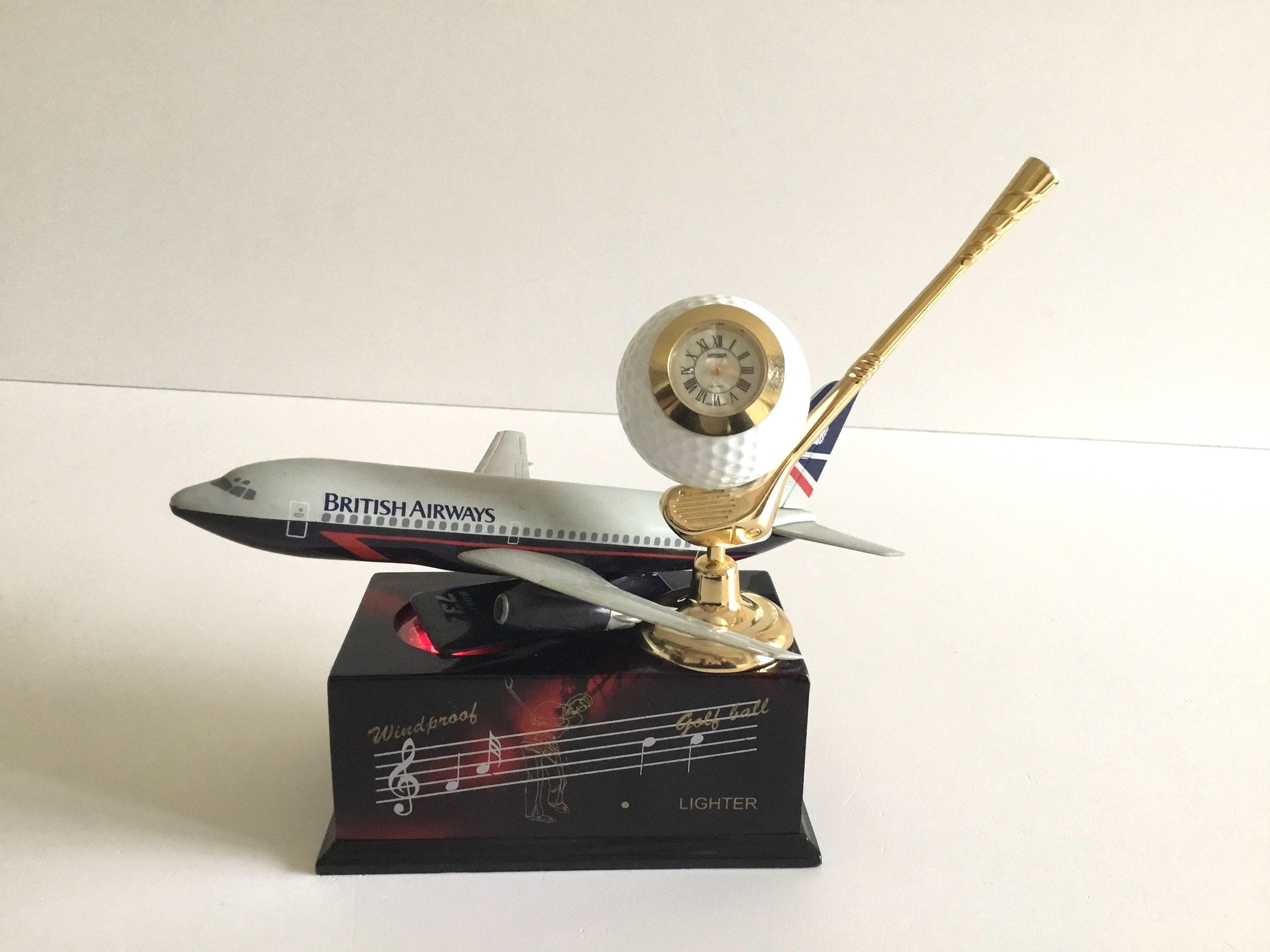 Vintage Decor Rare Clock Golf Club Music Box (1980s) Boeing 707/737 — photo 2 of 11