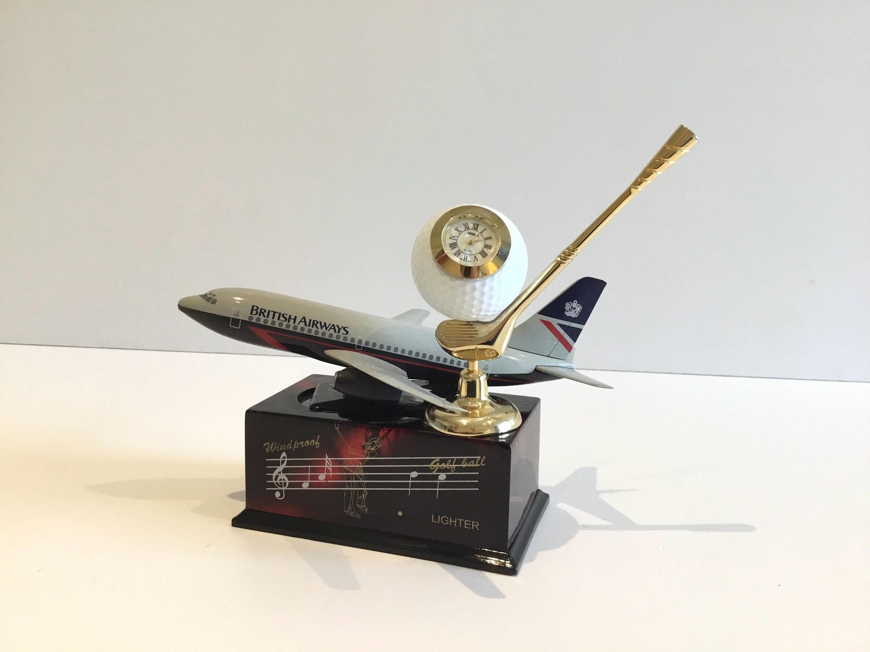 Vintage Decor Rare Clock Golf Club Music Box (1980s) Boeing 707/737 — photo 3 of 11