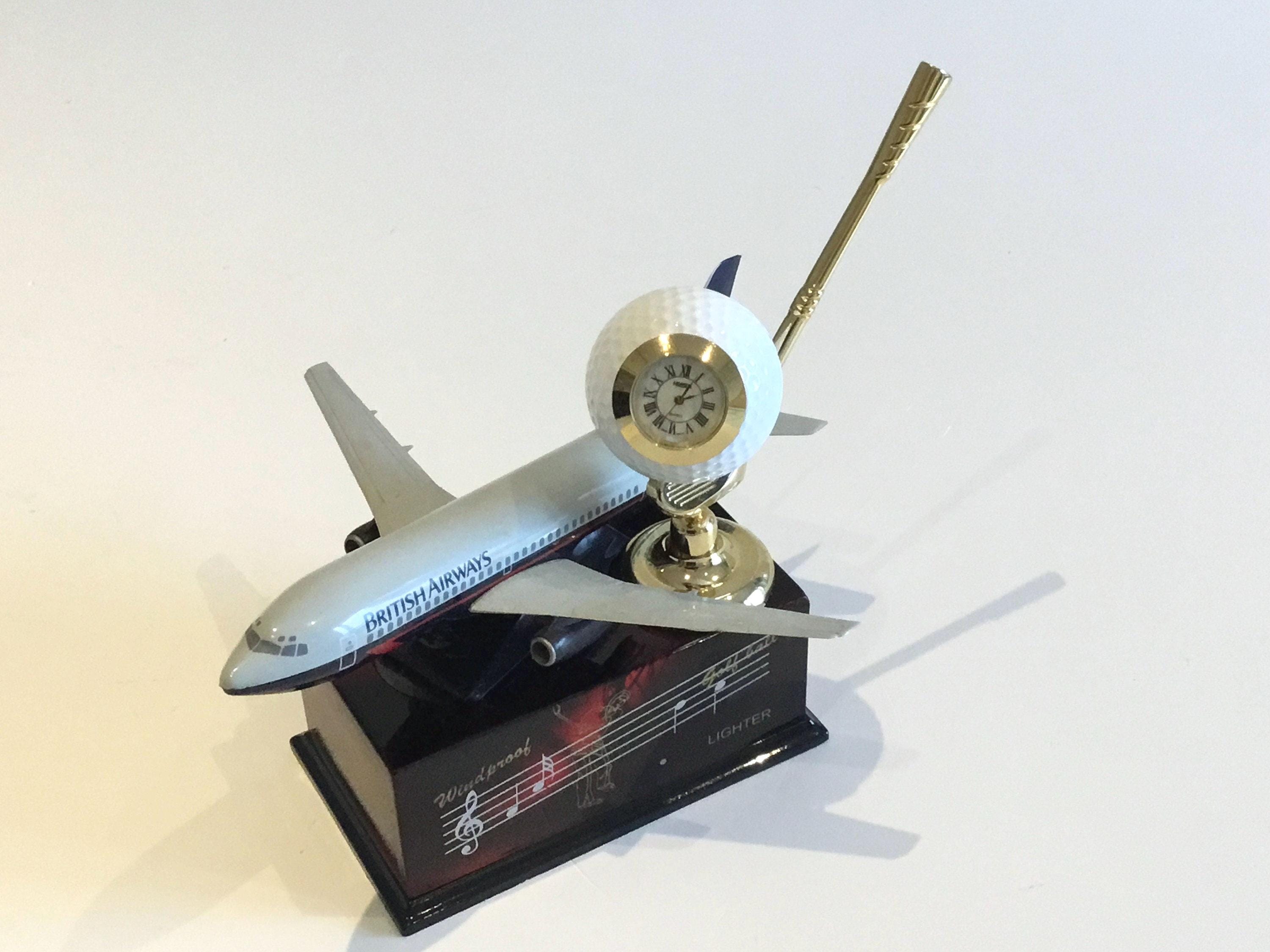 Vintage Decor Rare Clock Golf Club Music Box (1980s) Boeing 707/737 — photo 5 of 11