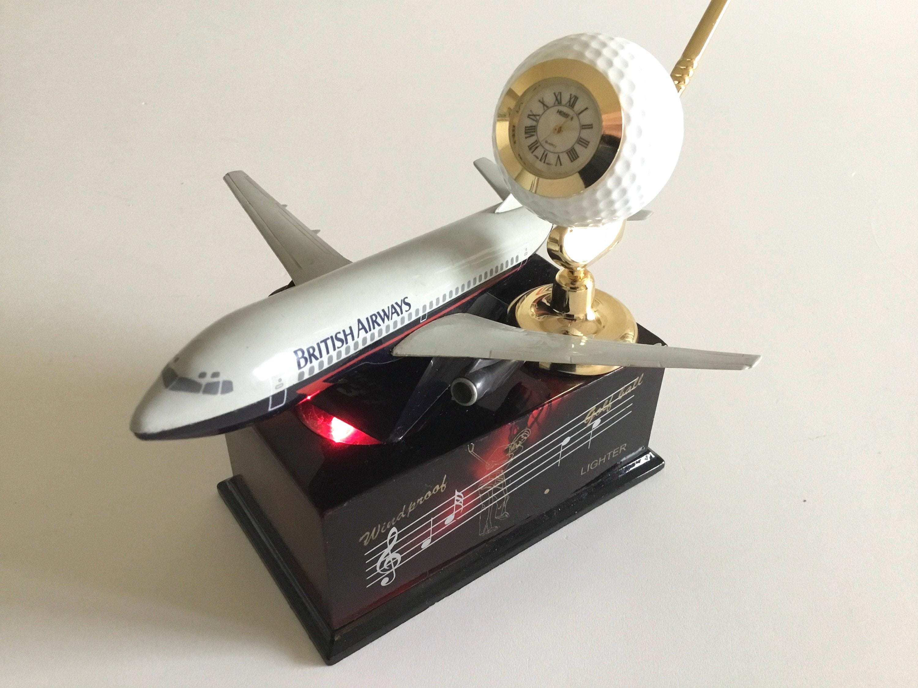 Vintage Decor Rare Clock Golf Club Music Box (1980s) Boeing 707/737 — photo 6 of 11