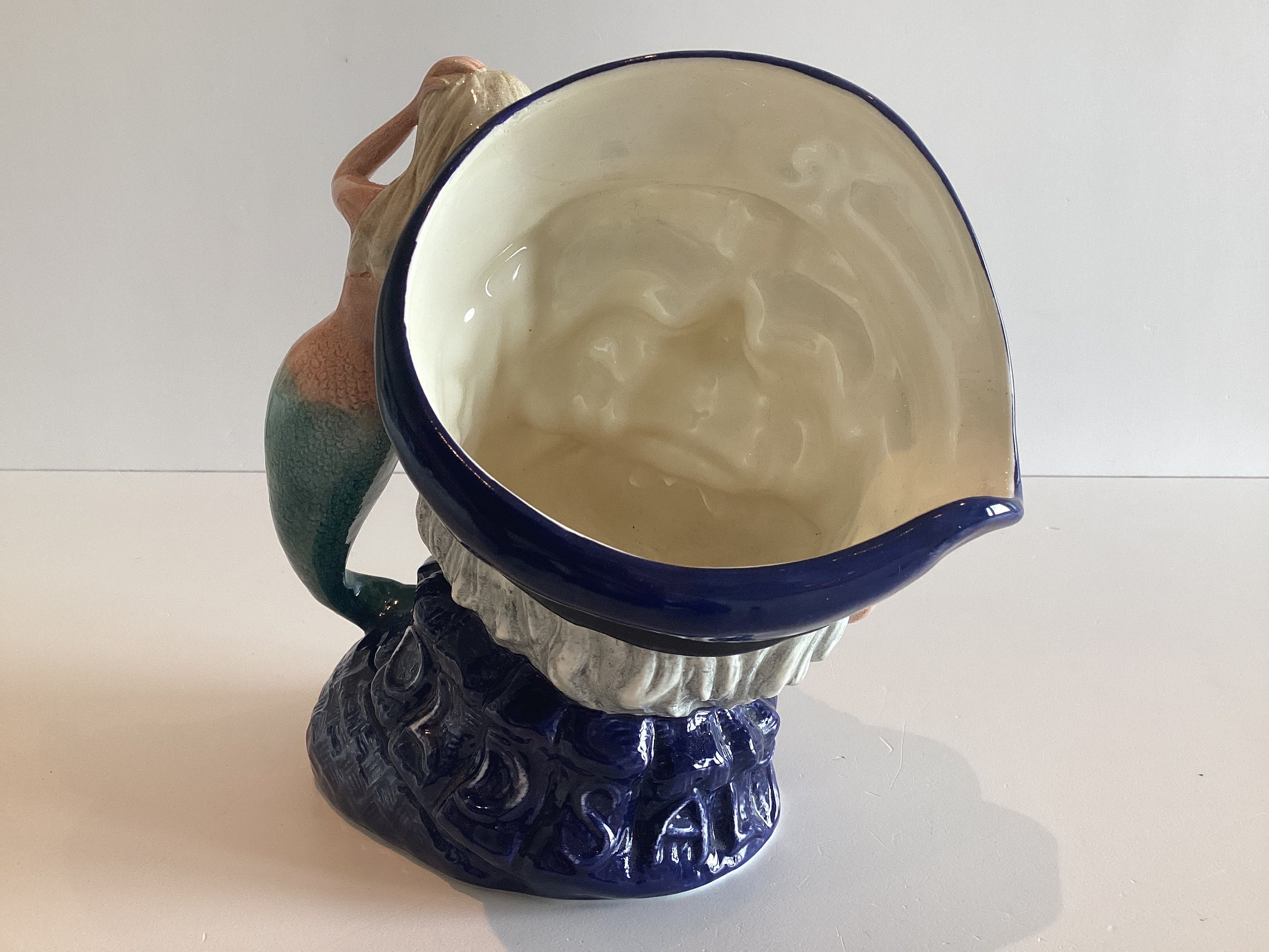 Vintage Royal Doulton Character Jug – “Old Salt” with Mermaid Handle – Made in England — photo 7 of 9