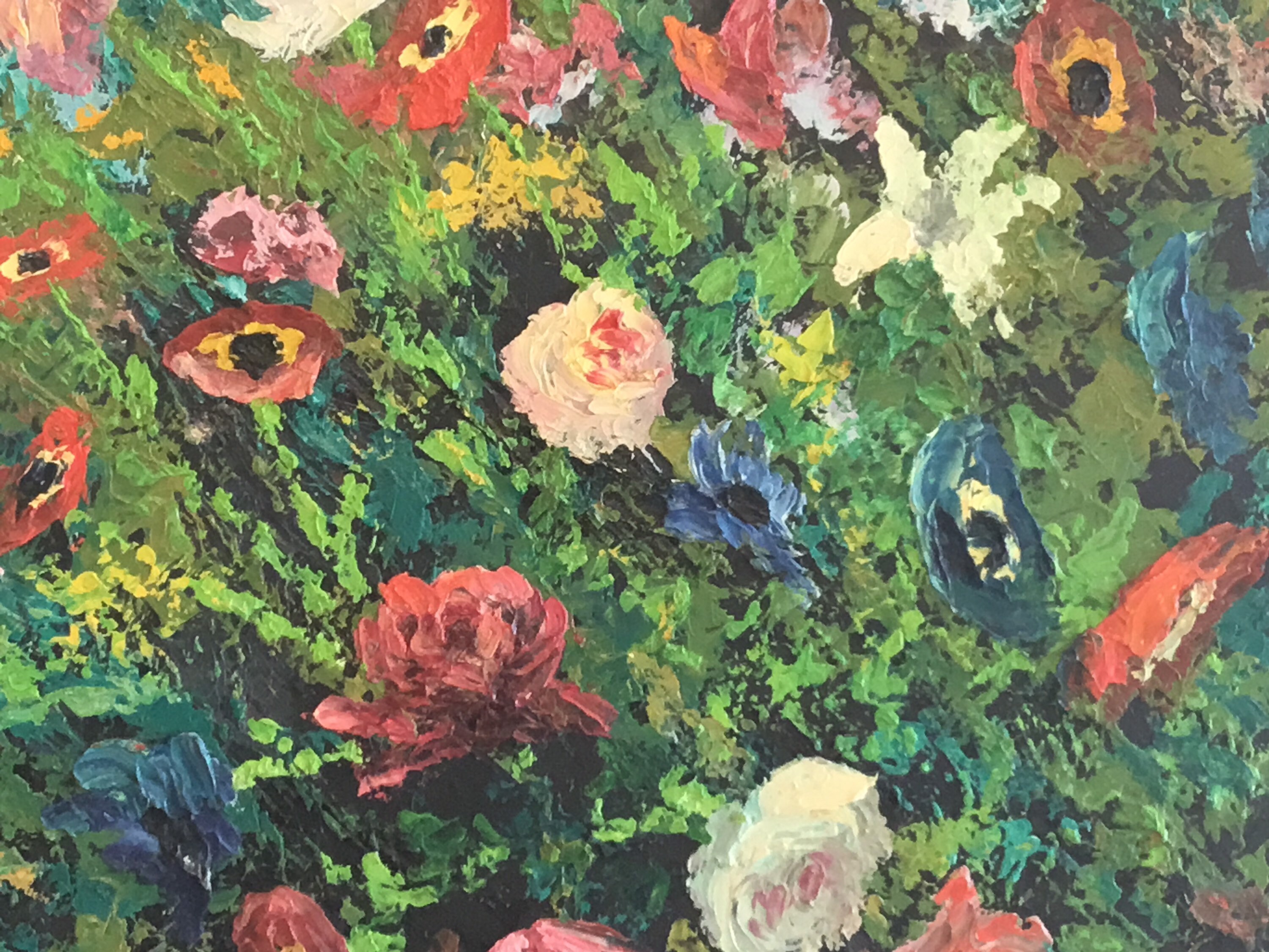Oil Painting Floral Composition – Vintage French-Italian Art (1950s) — photo 9 of 11