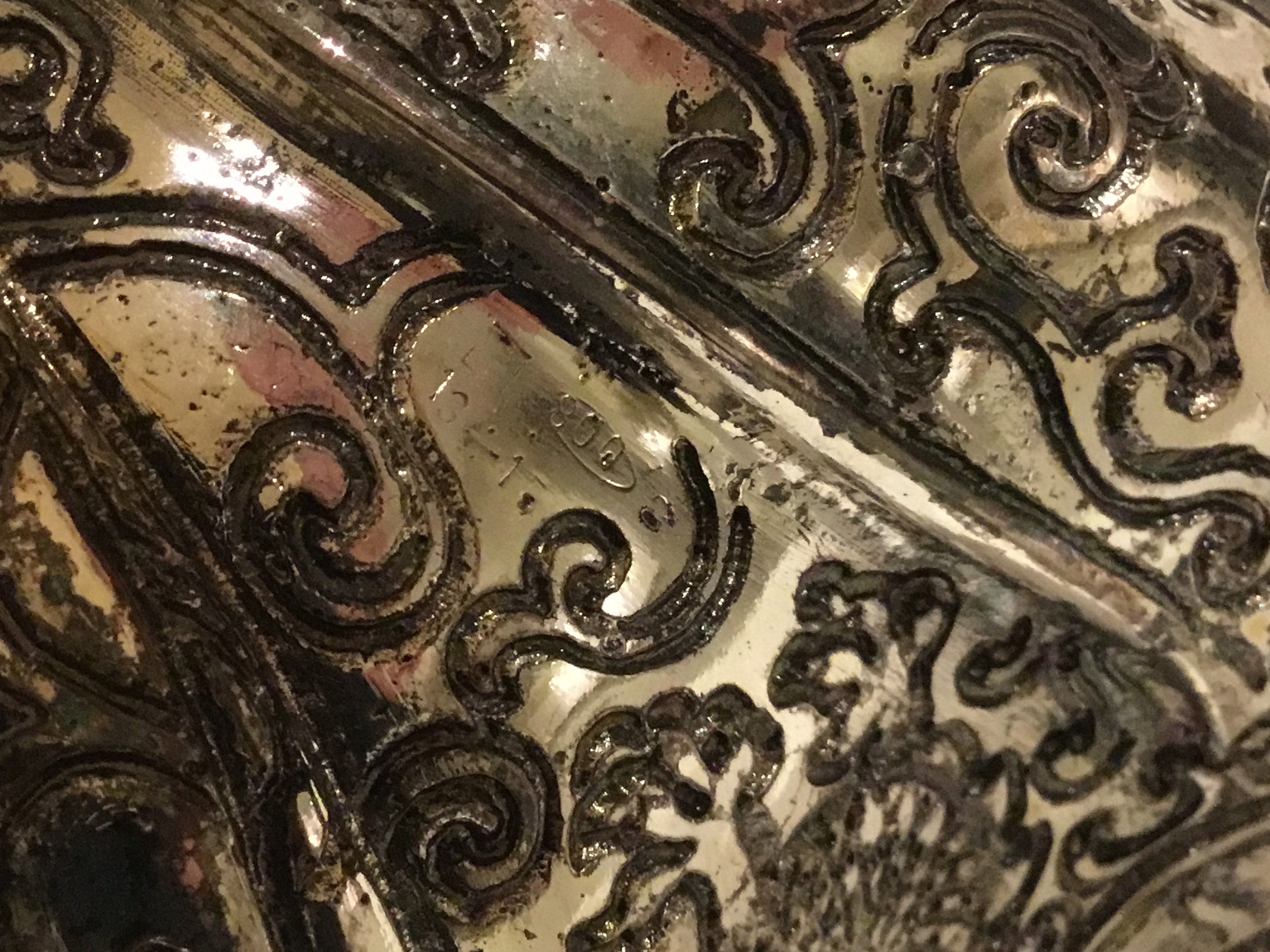 Vintage Sculpture | 1960s Italian Silver Buddha, Ranieri Silversmith Resin Art — photo 7 of 8