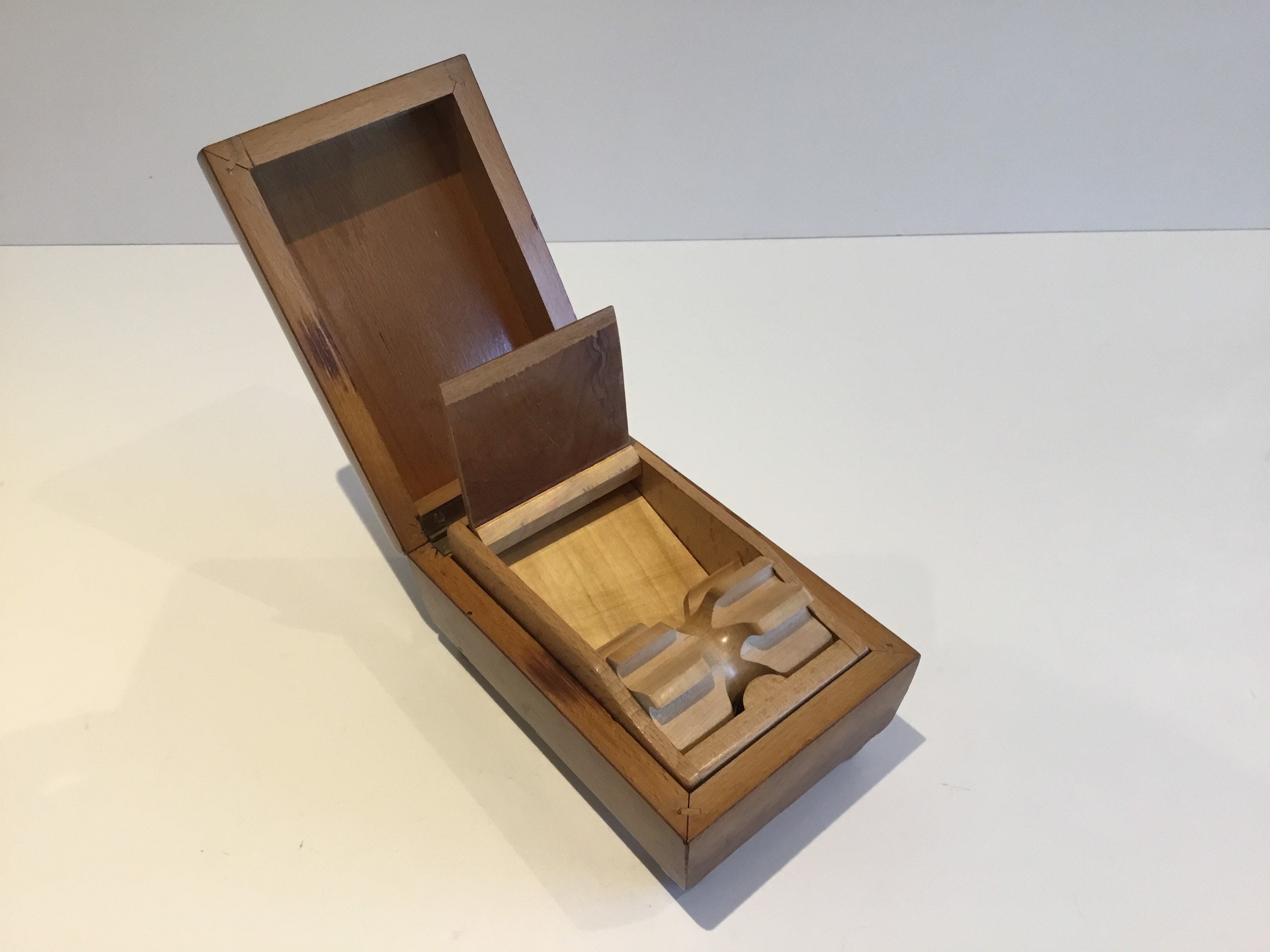 Antique Music Box (1920s) Cigarette Container Swiss Made Movement — photo 2 of 8