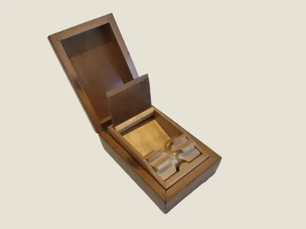 Antique Music Box (1920s) Cigarette Container Swiss Made Movement