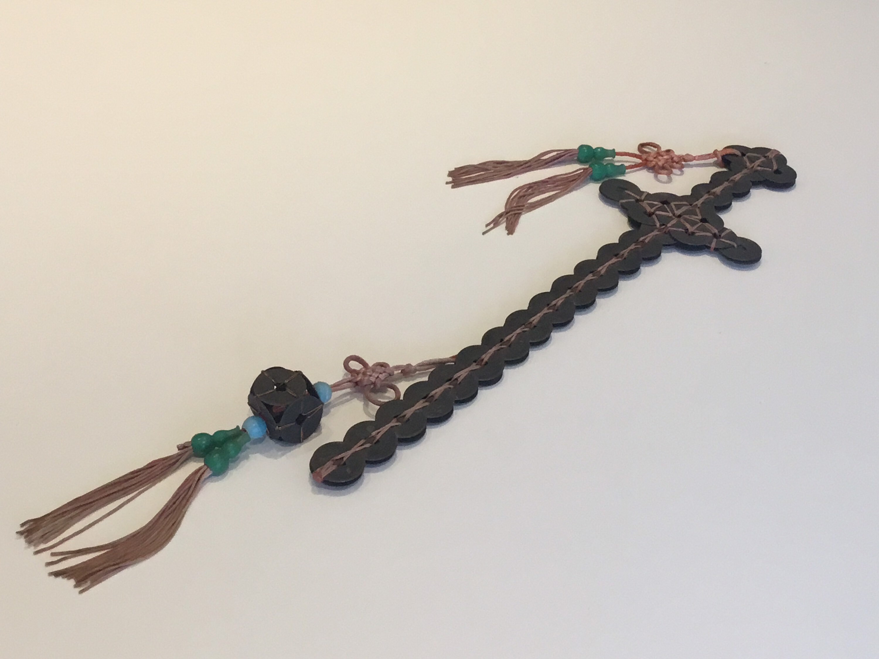 Antique Coin Sword | 1930s Chinese Cash Sword Talisman, 66 Coins for Protection — photo 2 of 10
