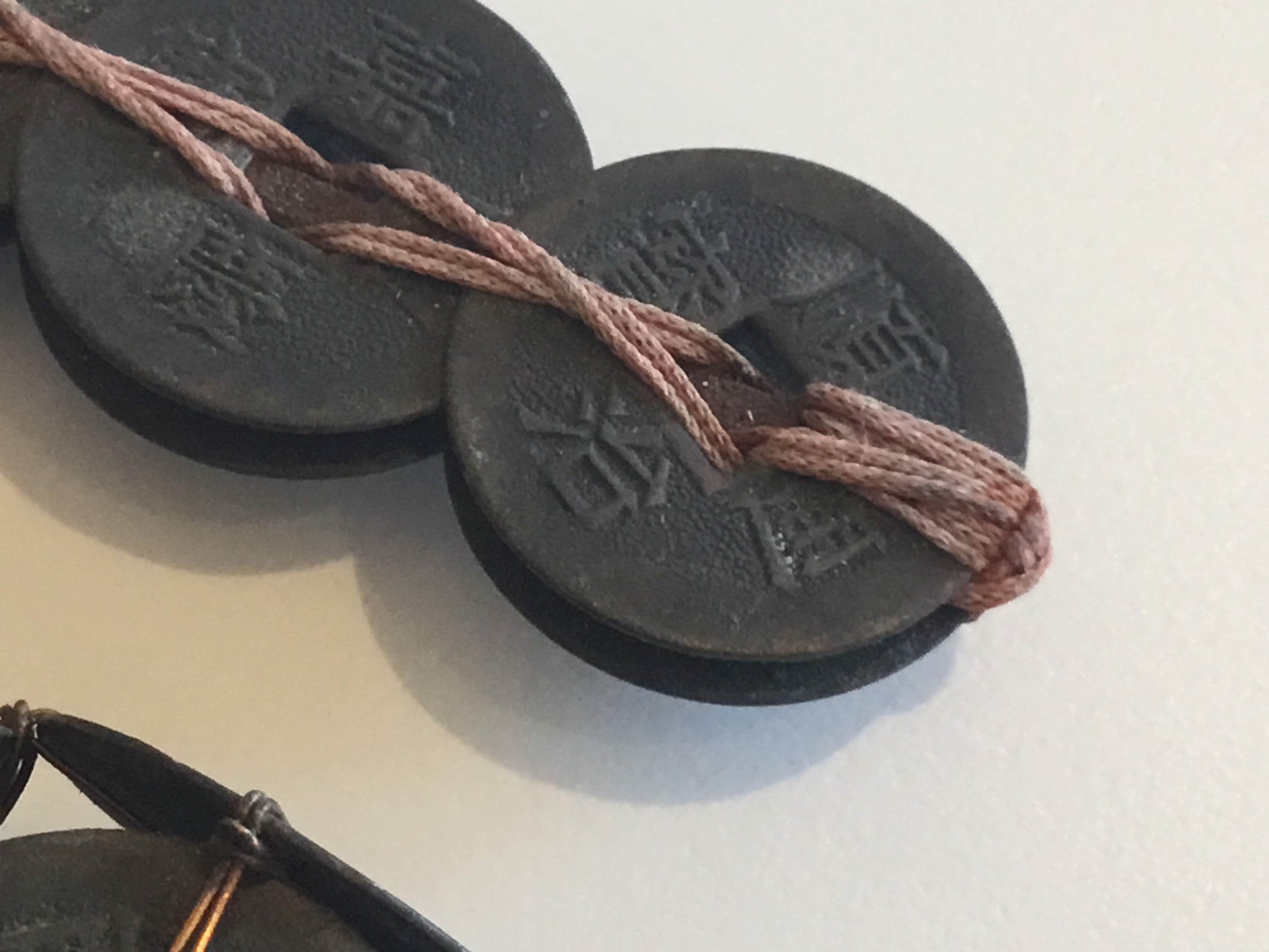Antique Coin Sword | 1930s Chinese Cash Sword Talisman, 66 Coins for Protection — photo 10 of 10