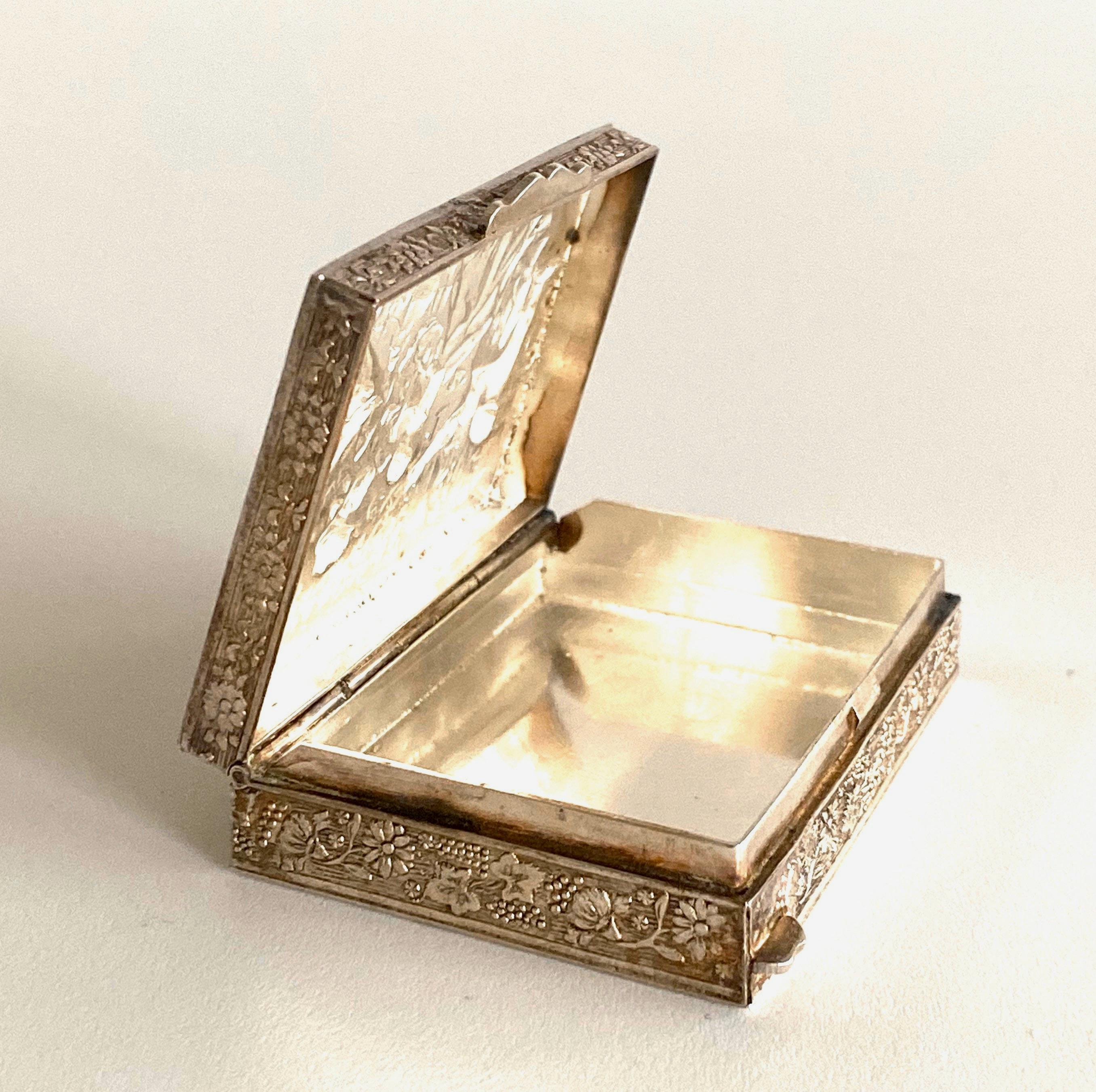 Vintage Silver | 1960s Small Silver Box “925k” (Firenze) Made in Italy — photo 3 of 8