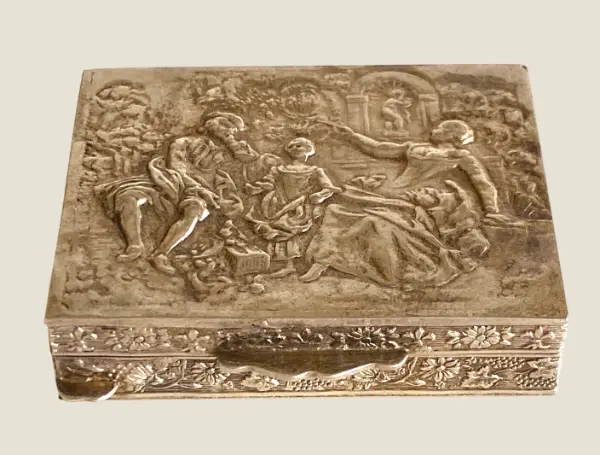 Vintage Silver | 1960s Small Silver Box “925k” (Firenze) Made in Italy