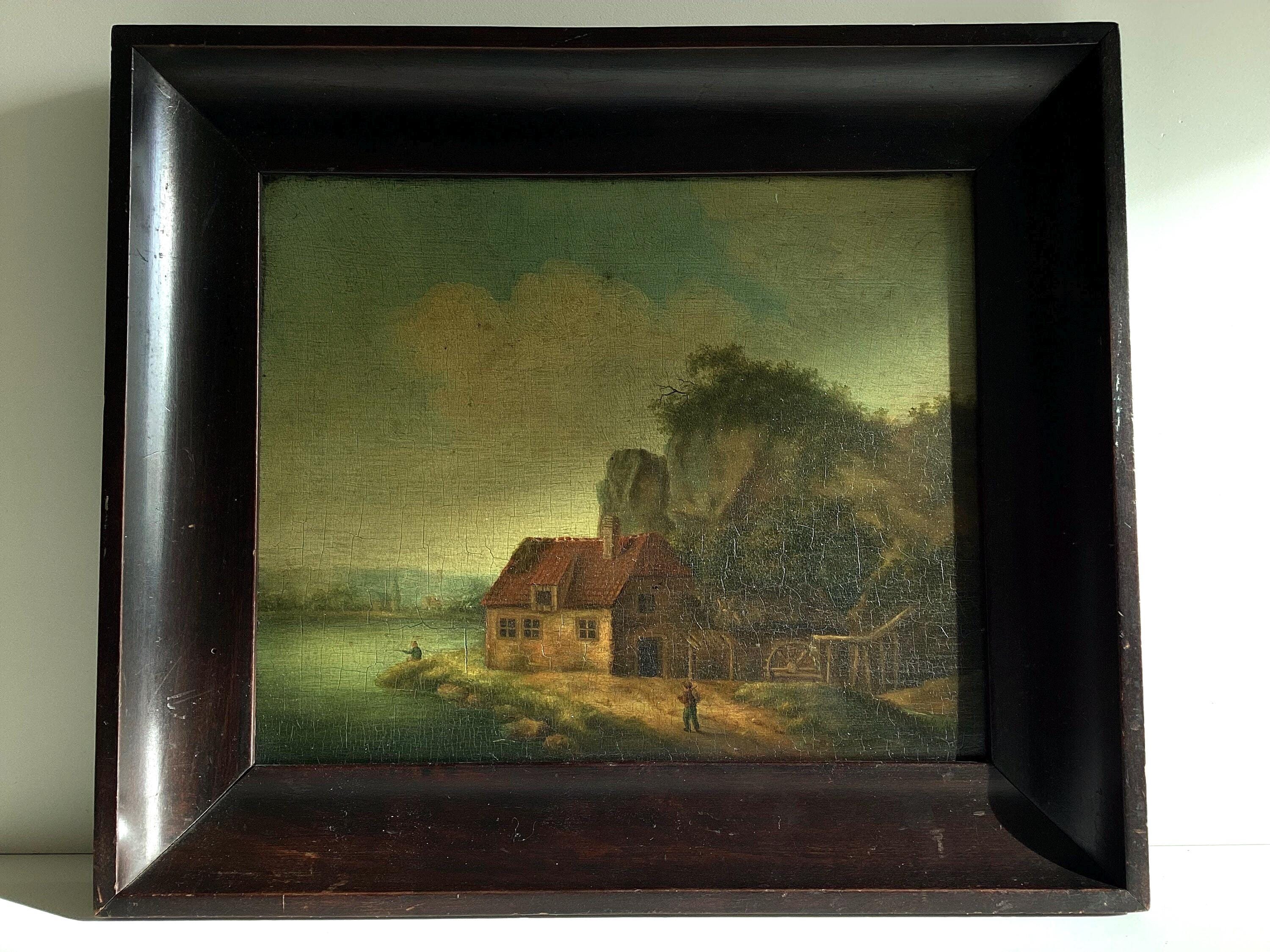 Vintage Landscape | 17th Century Oil on Panel, Dutch Old Master Style — photo 3 of 8