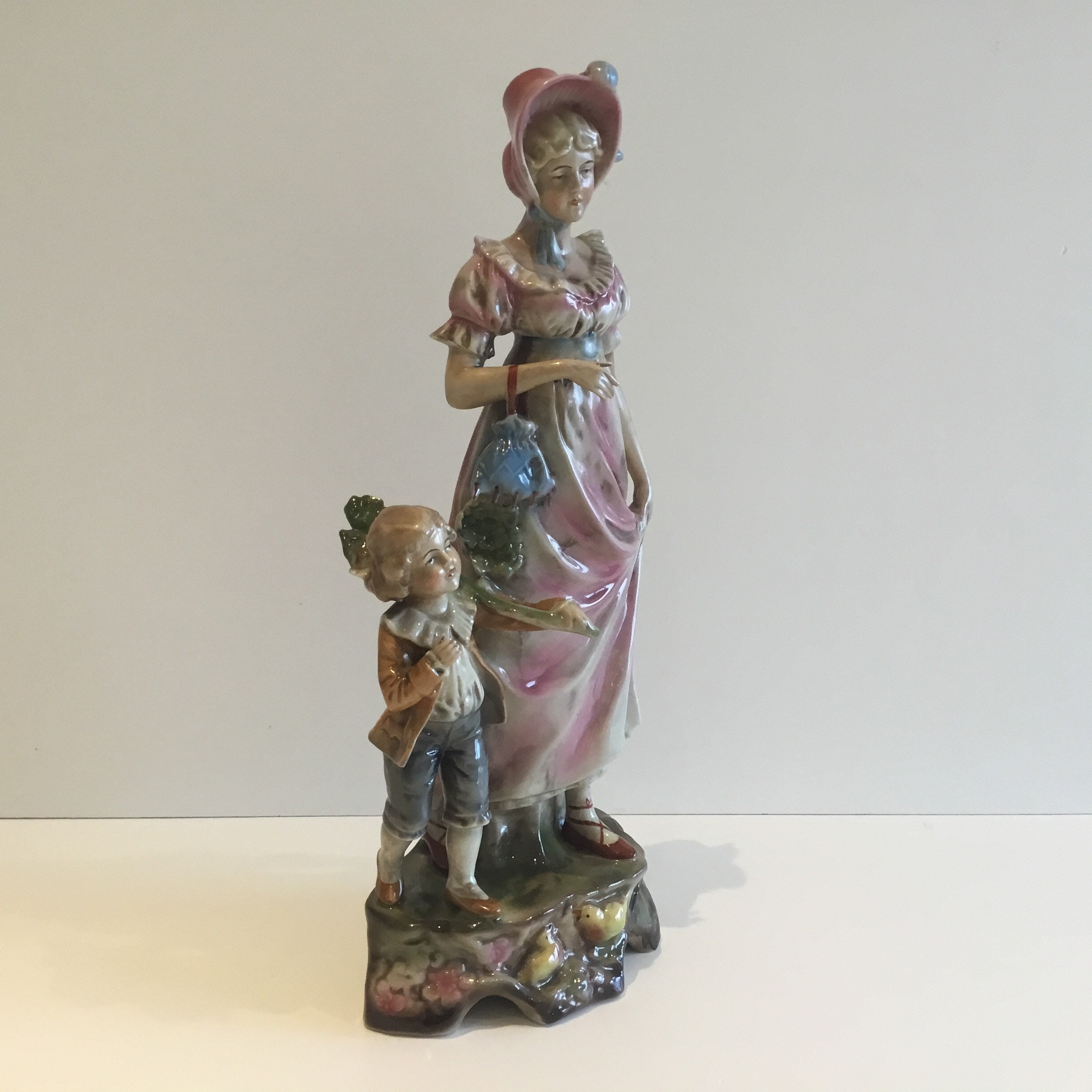 Porcelain Sculpture | V.E.B. Lippelsdorf 1950s Germany, Hand Painted Figurine 11857 — photo 5 of 11