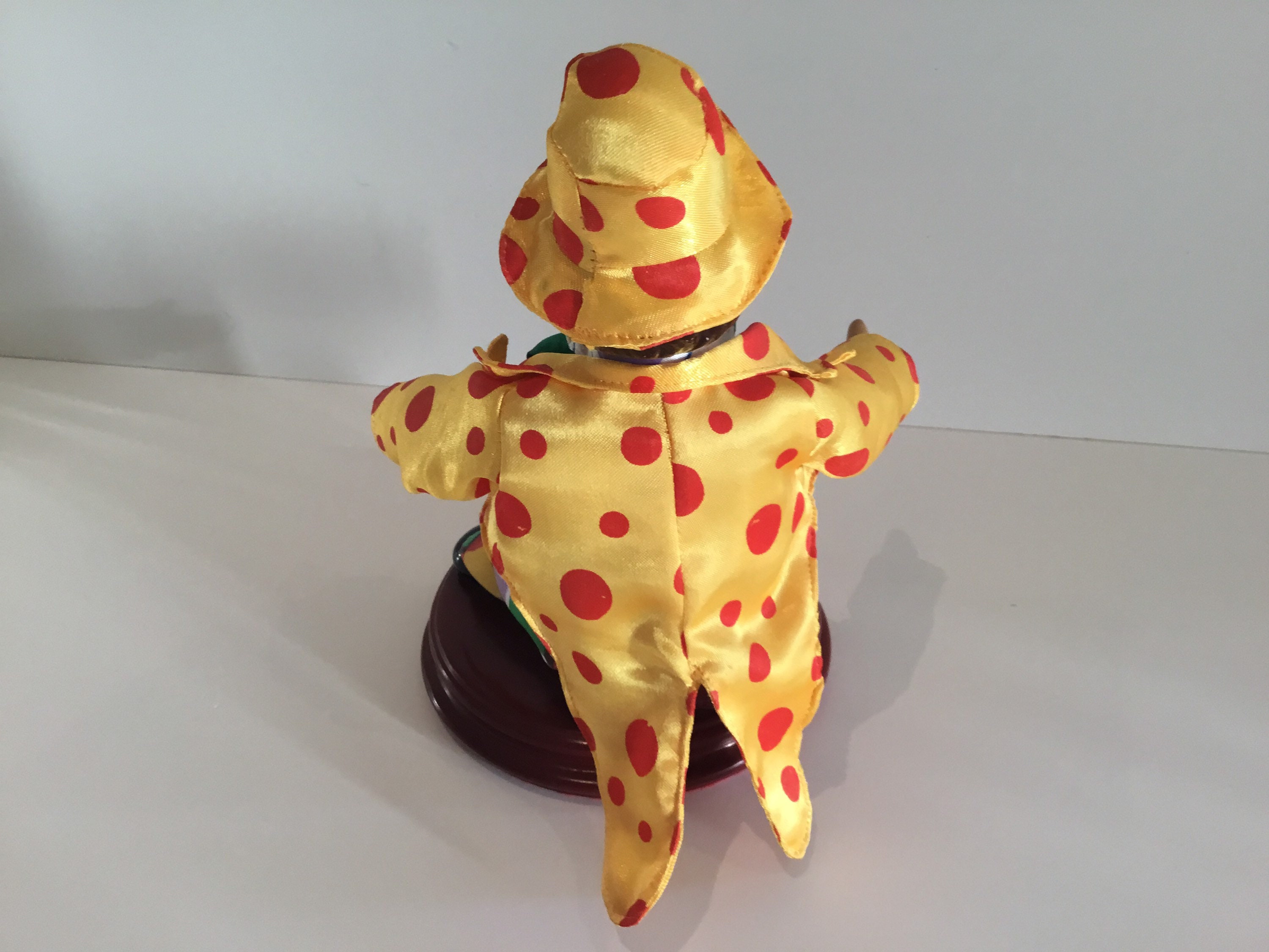 Vintage Automaton | 1960s French Musical Clown, Handmade Ceramic Moving Figure — photo 6 of 9