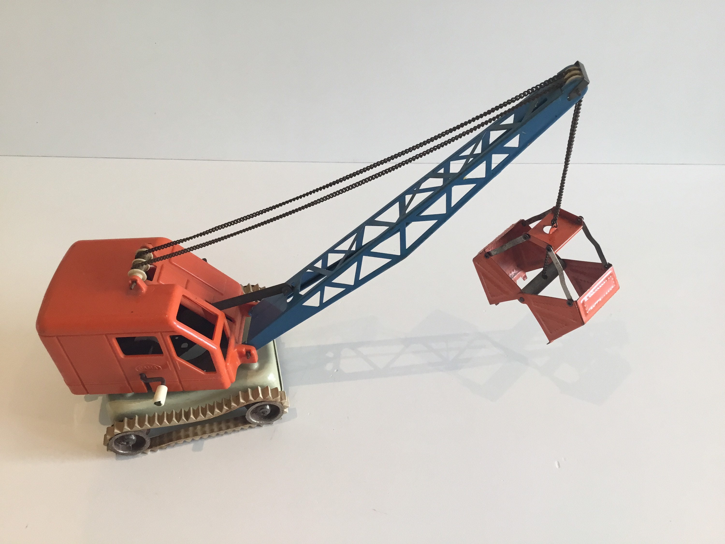 Vintage Toy Crane | Gama Germany 1950s  Pressed Steel And Plastic, Working — photo 11 of 11