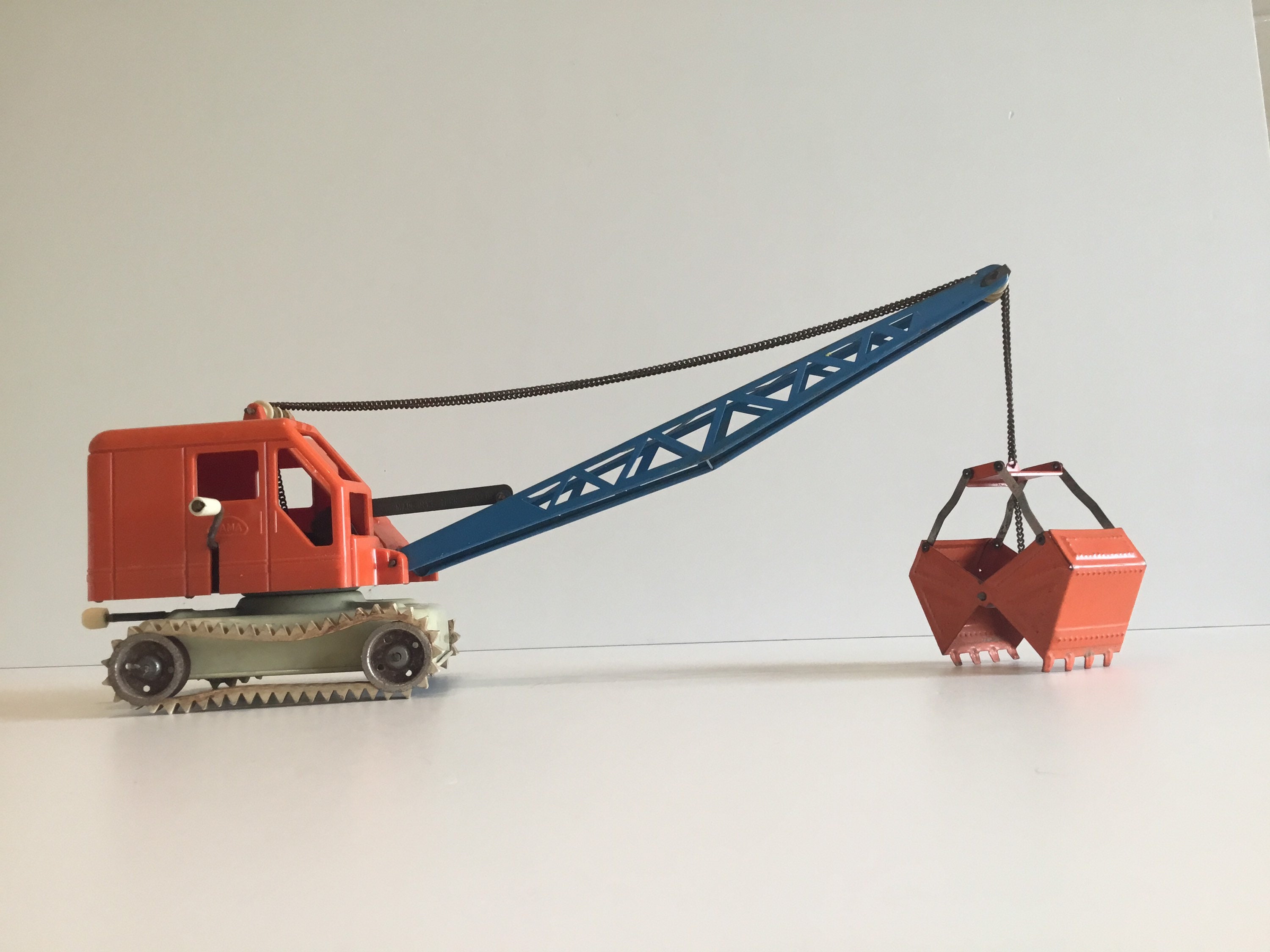 Vintage Toy Crane | Gama Germany 1950s  Pressed Steel And Plastic, Working — photo 7 of 11