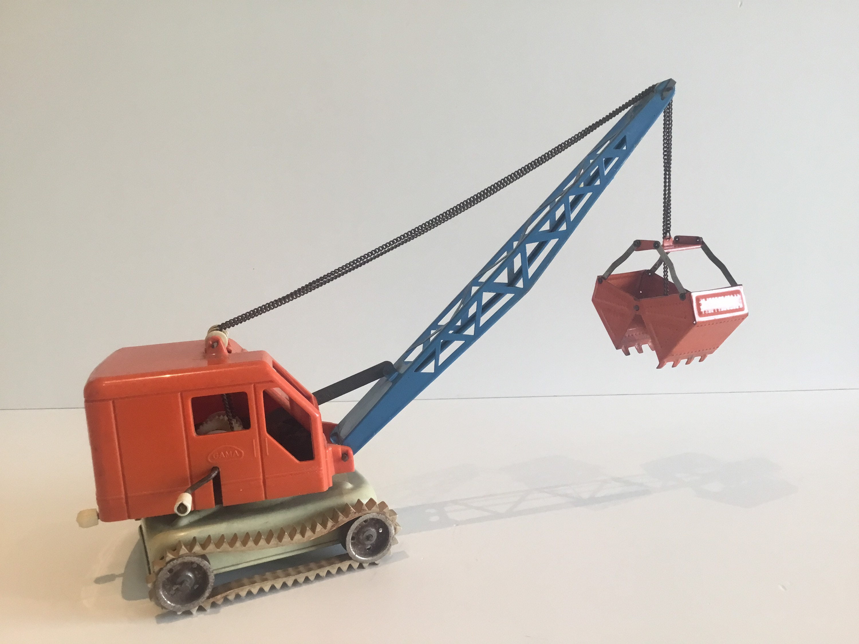 Vintage Toy Crane | Gama Germany 1950s  Pressed Steel And Plastic, Working — photo 8 of 11