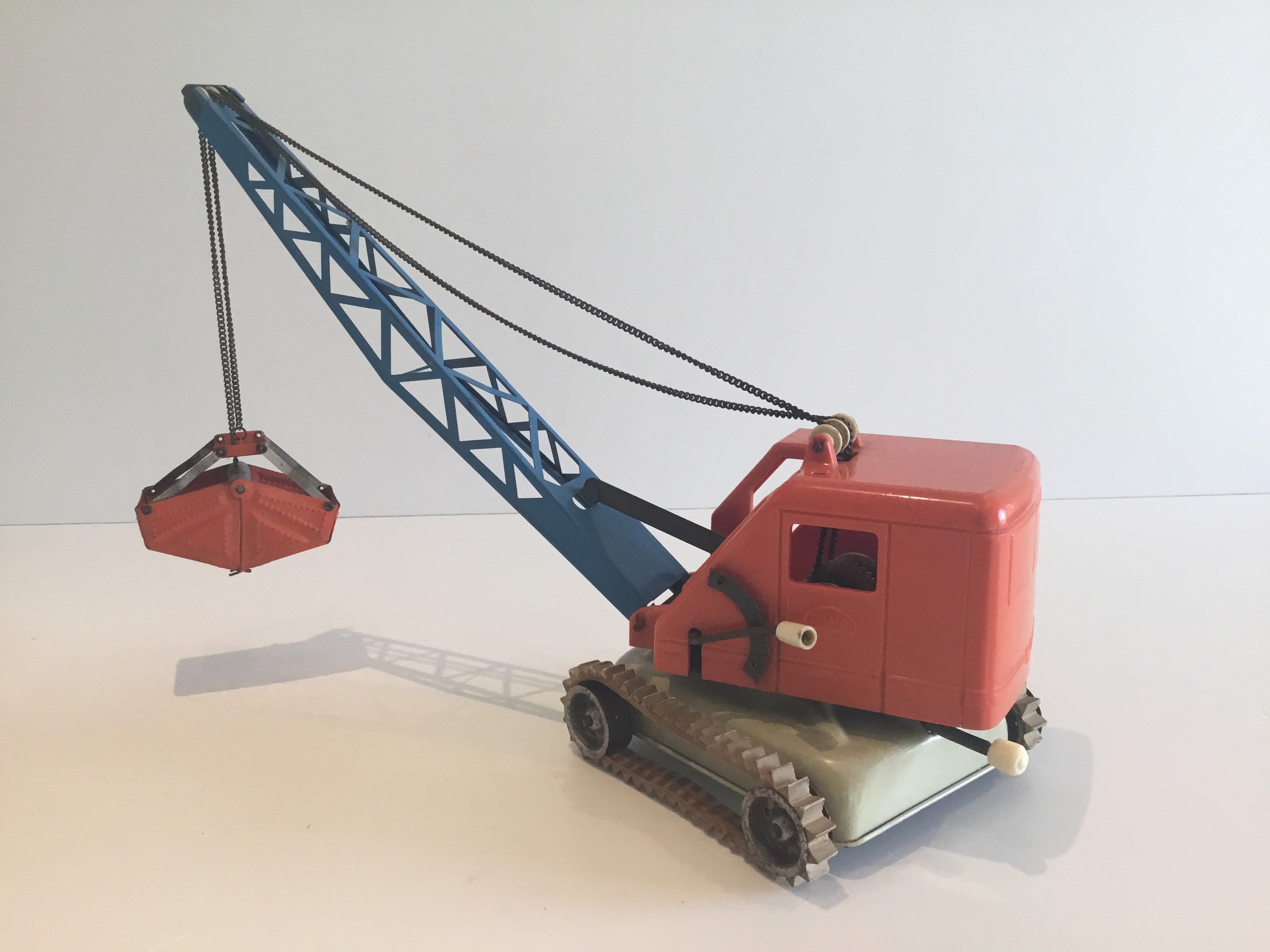 Vintage Toy Crane | Gama Germany 1950s  Pressed Steel And Plastic, Working — photo 9 of 11