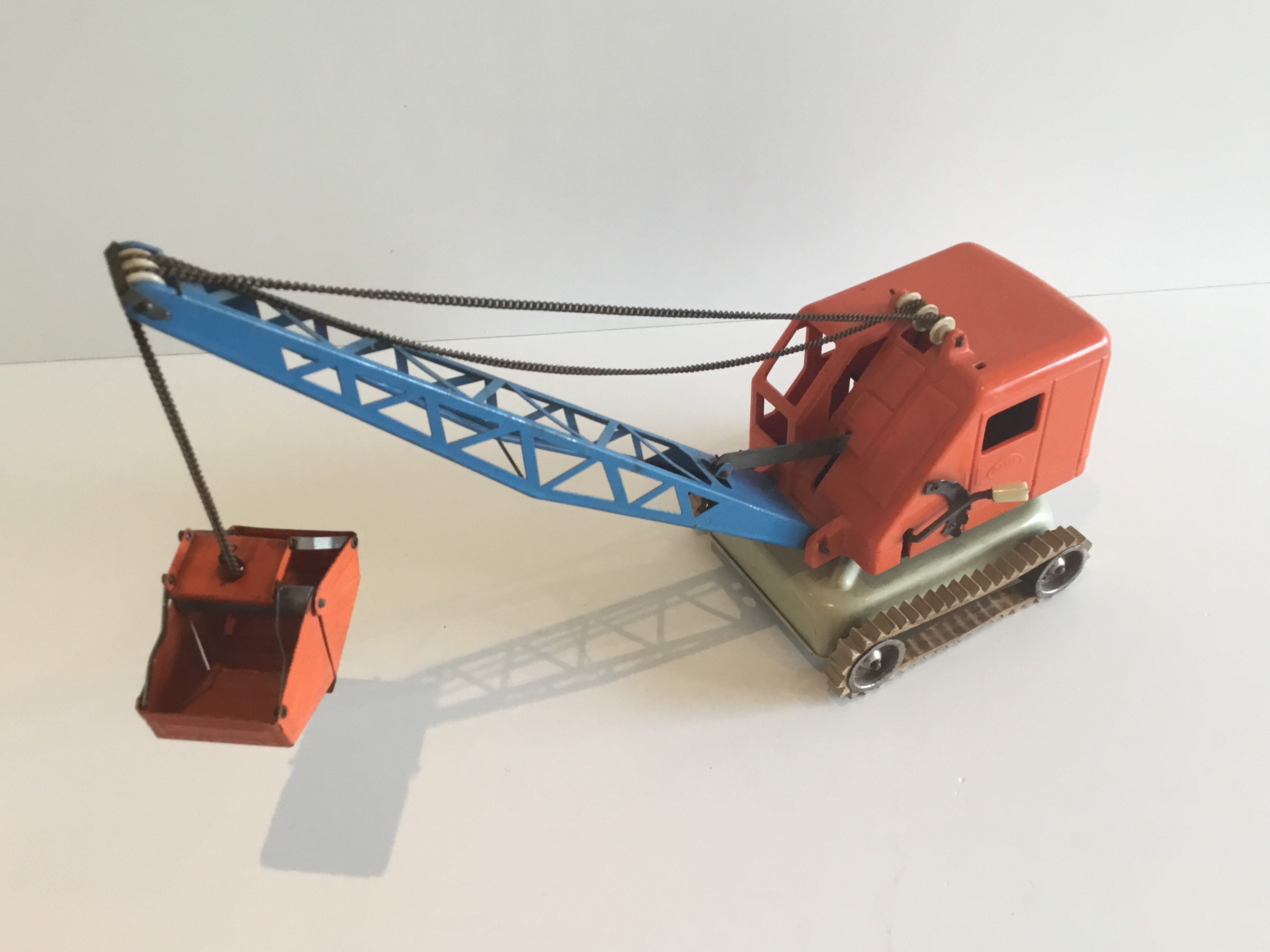 Vintage Toy Crane | Gama Germany 1950s  Pressed Steel And Plastic, Working — photo 10 of 11