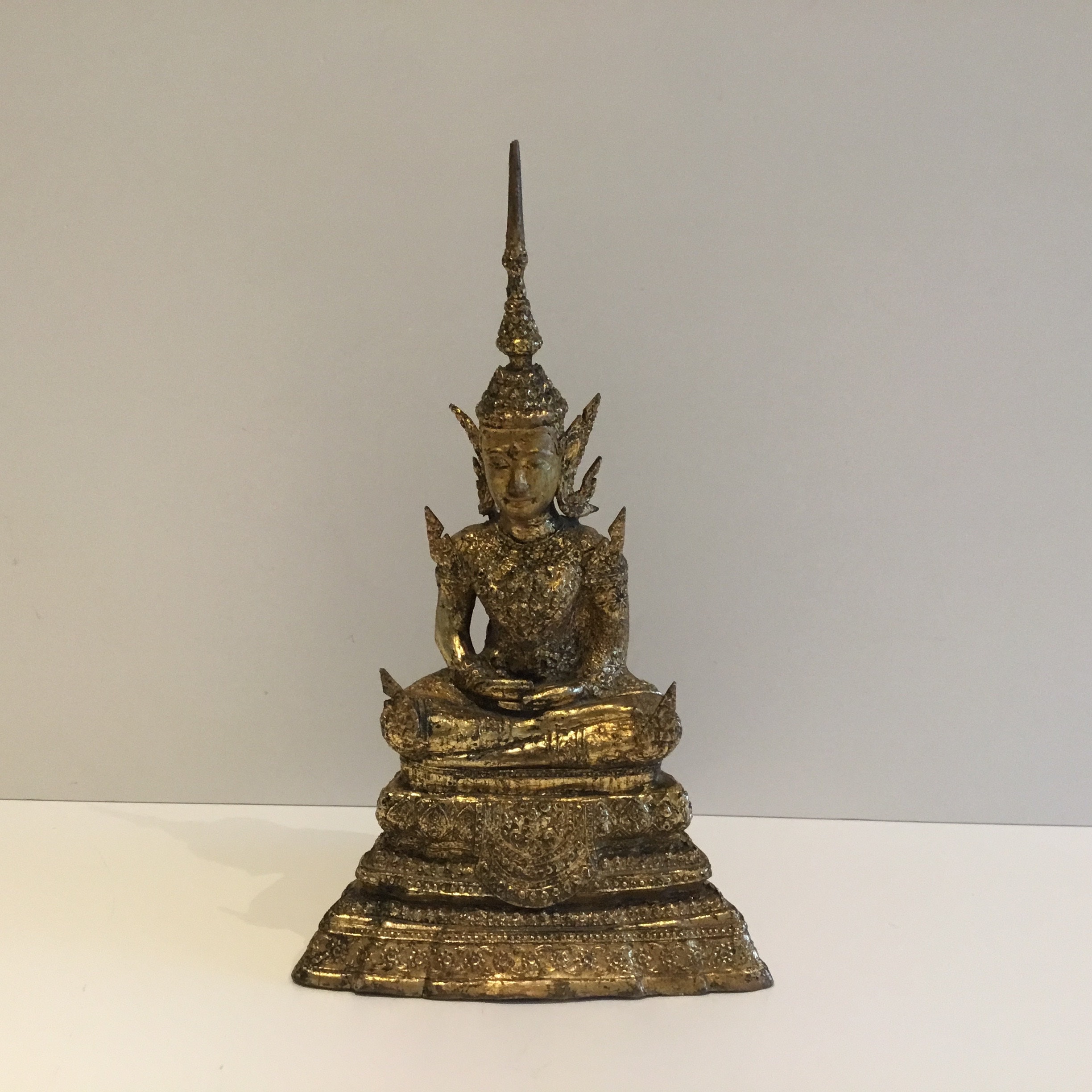 Buddha Statue | Thai Bronze Rattanakosin Buddha (1900s) Meditation Pose — photo 2 of 9