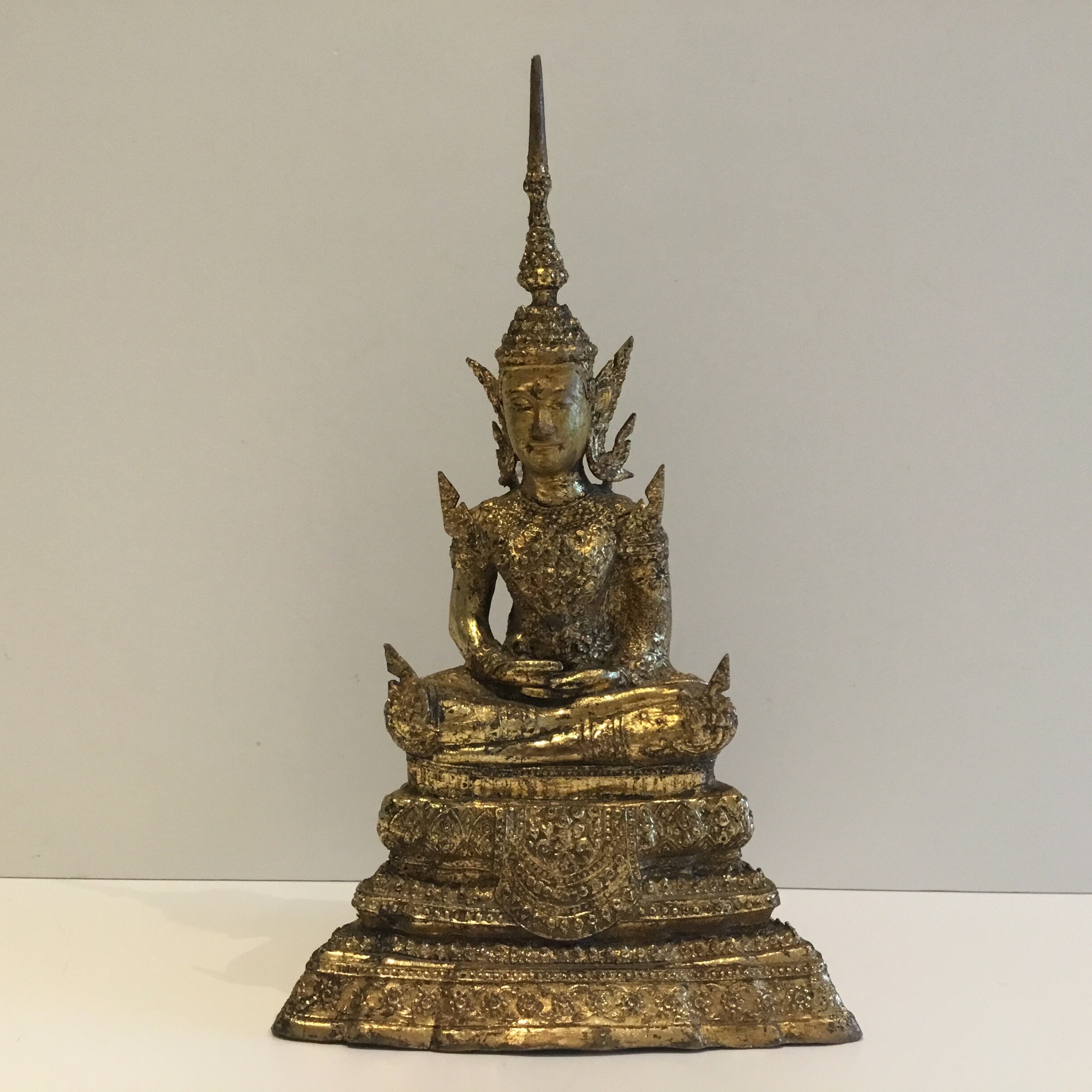 Buddha Statue | Thai Bronze Rattanakosin Buddha (1900s) Meditation Pose — photo 3 of 9