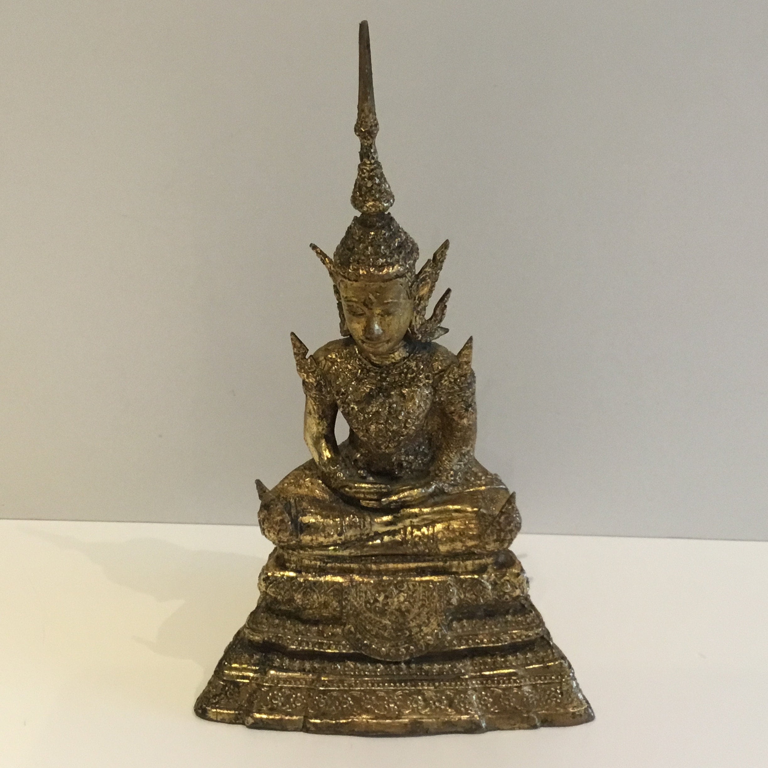 Buddha Statue | Thai Bronze Rattanakosin Buddha (1900s) Meditation Pose — photo 4 of 9