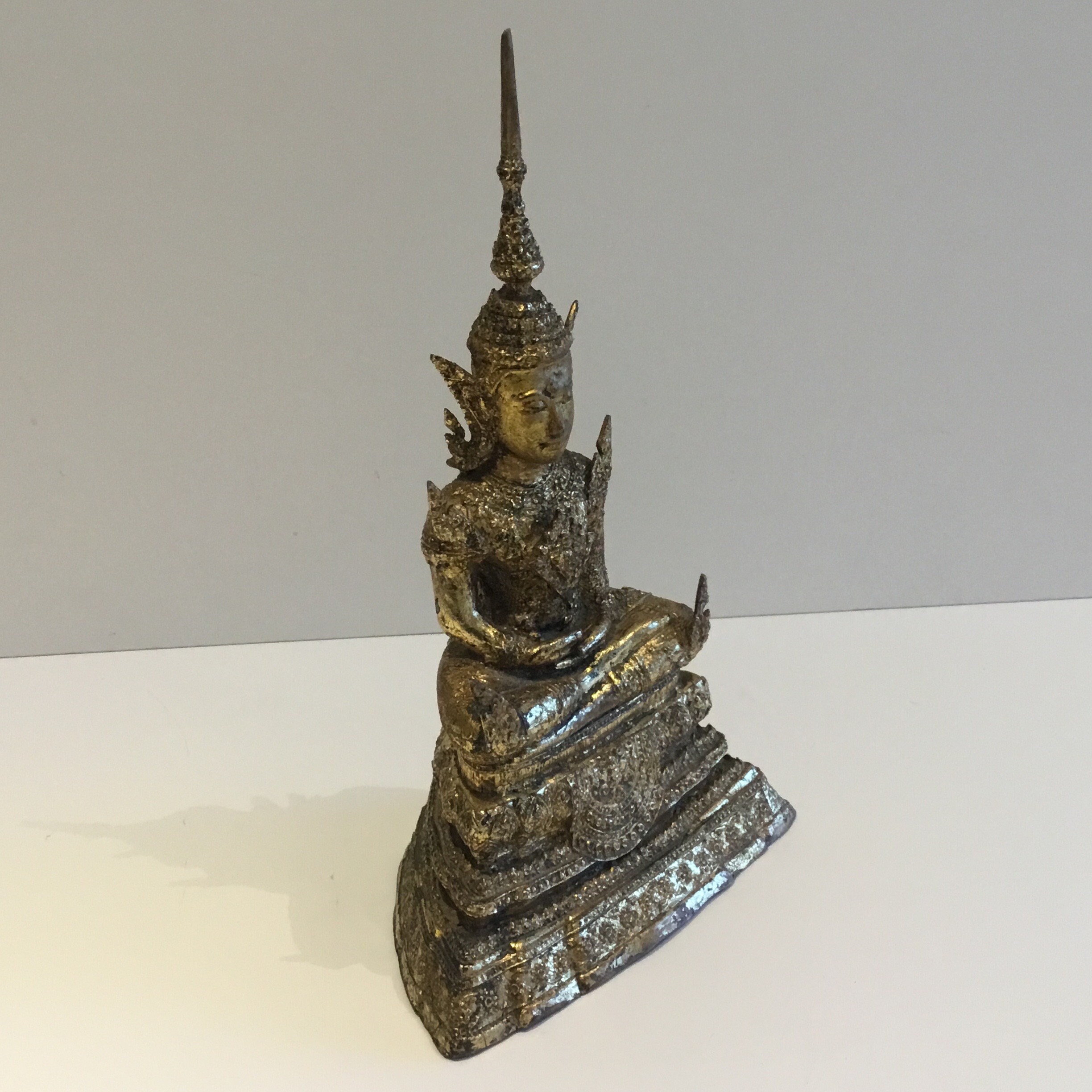 Buddha Statue | Thai Bronze Rattanakosin Buddha (1900s) Meditation Pose — photo 5 of 9