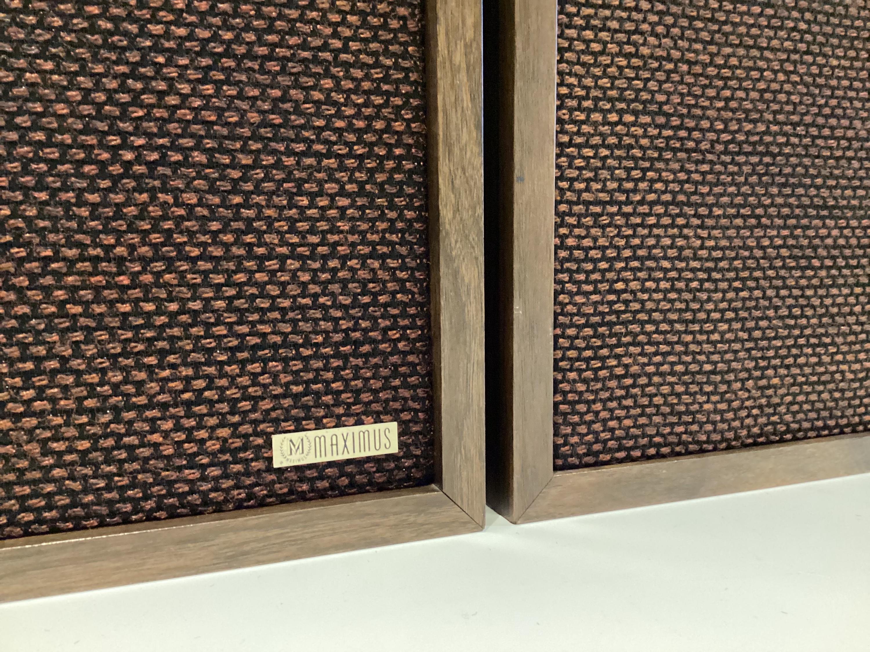 Vintage Speakers Maximus Sound Corporation (1970s), Rare American Wooden Cabinets, 2-Way Hi-Fi — photo 5 of 11