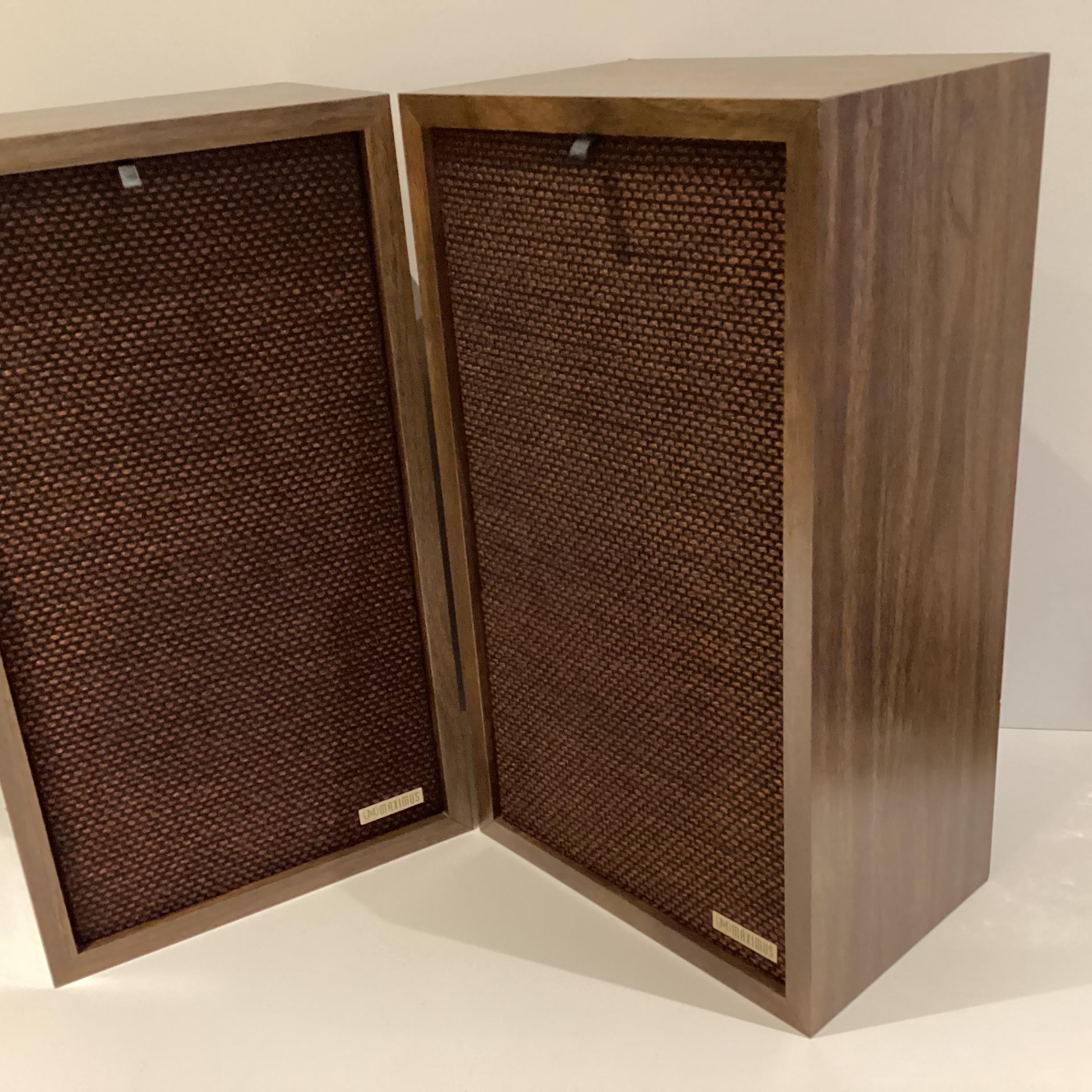 Vintage Speakers Maximus Sound Corporation (1970s), Rare American Wooden Cabinets, 2-Way Hi-Fi — photo 7 of 11