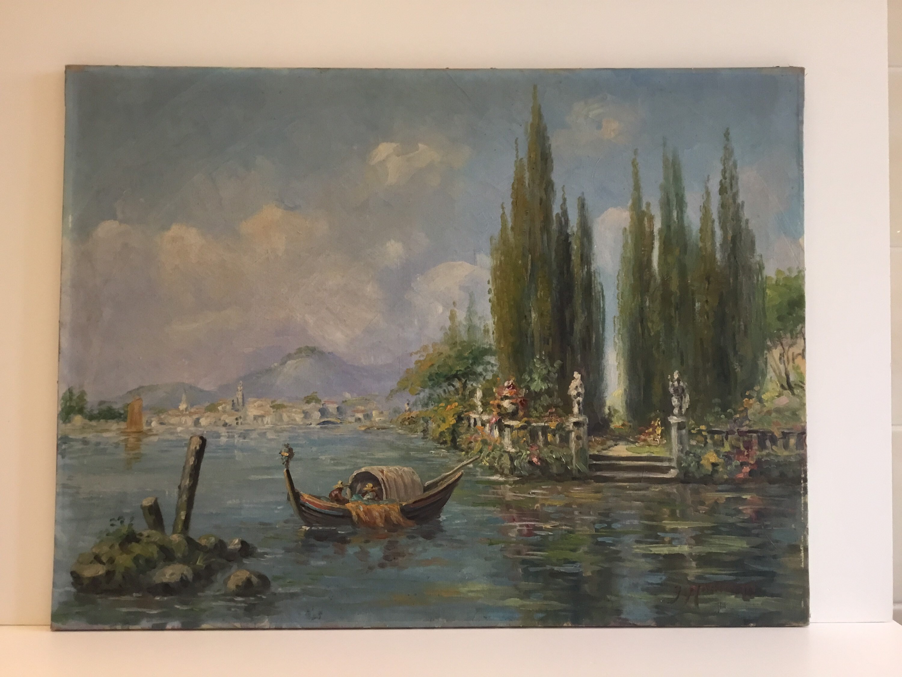 Large Seascape (late 19th Century) Oil Painting G. Marinelli Made In Italy — photo 2 of 11