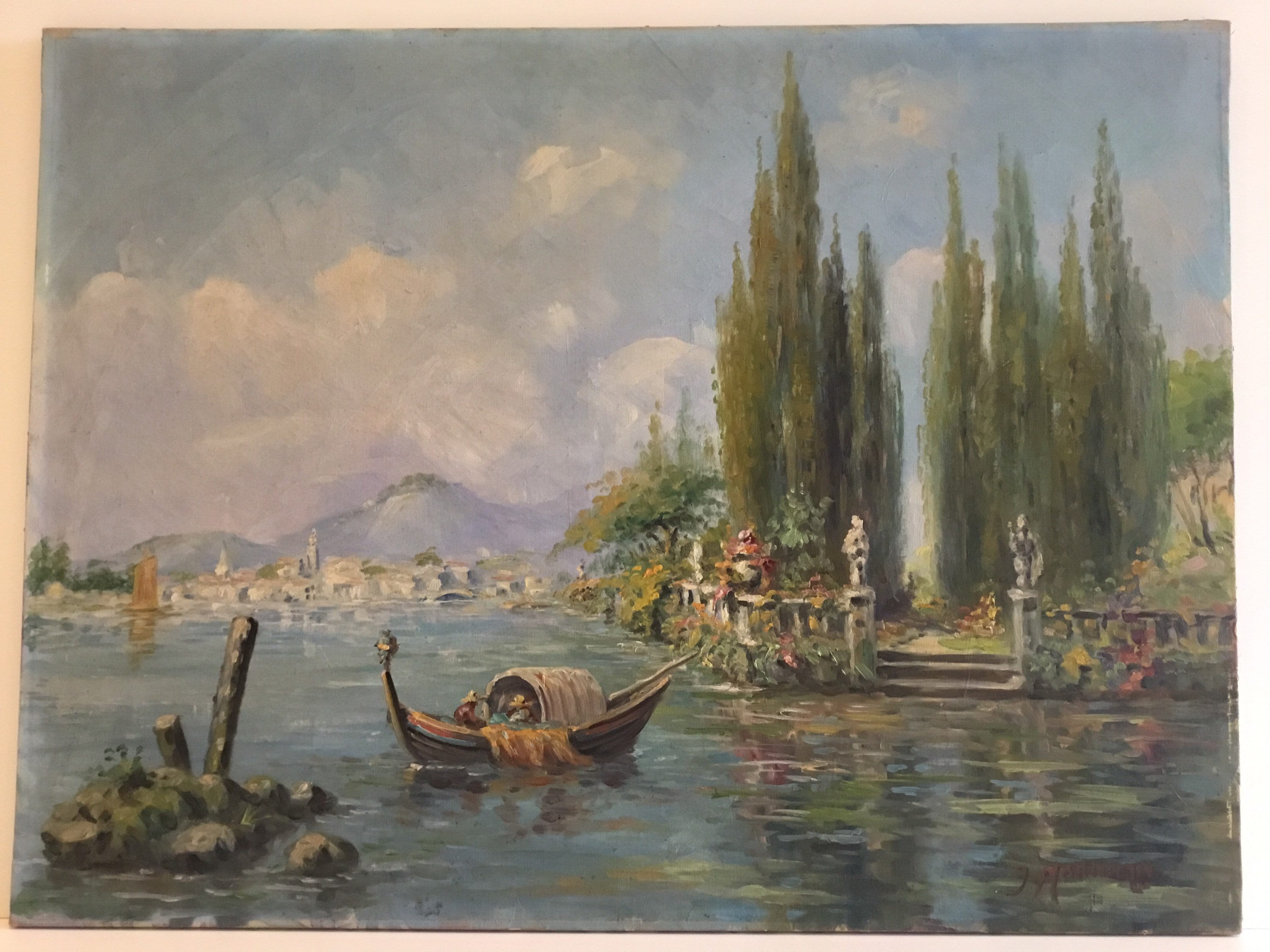 Large Seascape (late 19th Century) Oil Painting G. Marinelli Made In Italy — photo 3 of 11