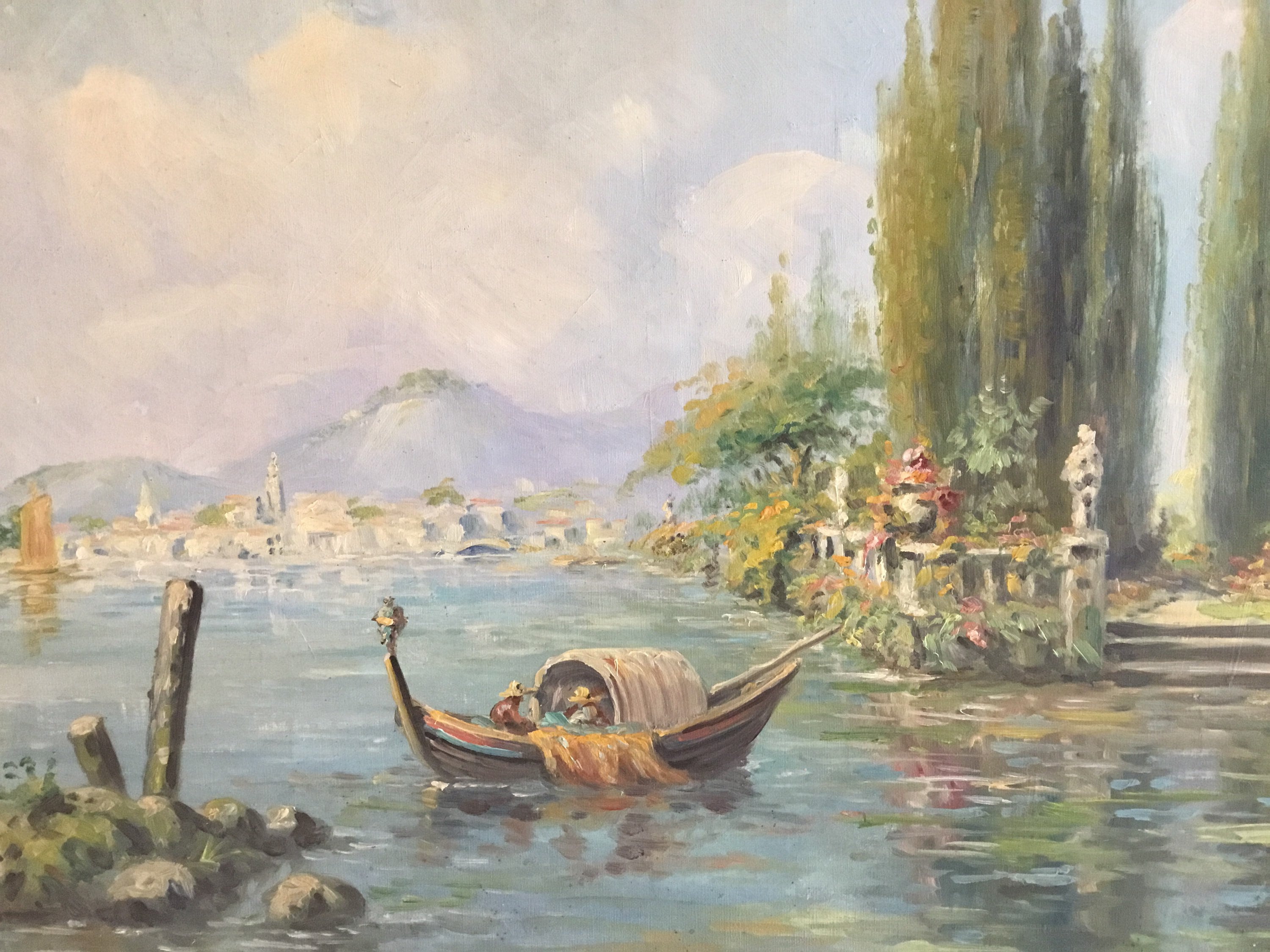 Large Seascape (late 19th Century) Oil Painting G. Marinelli Made In Italy — photo 4 of 11