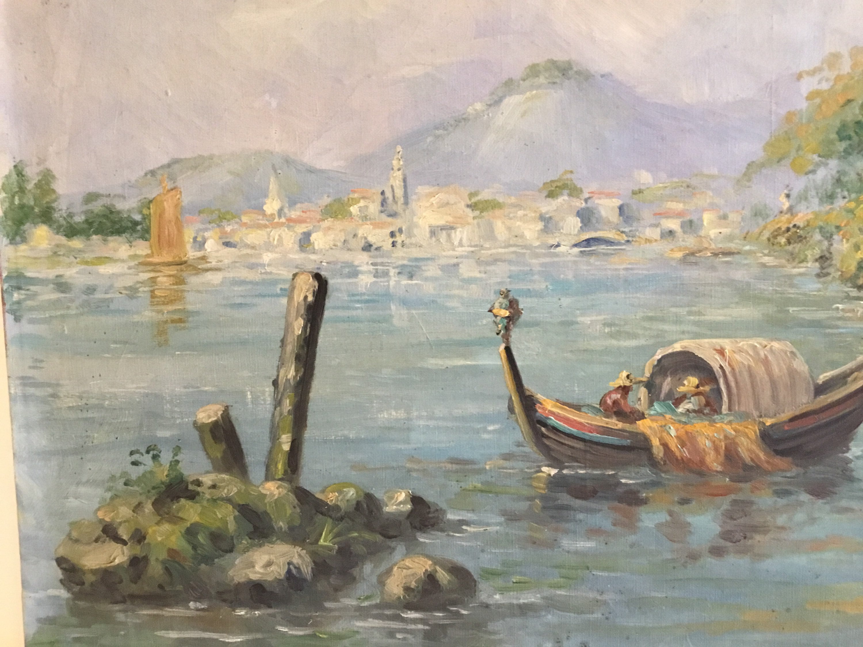 Large Seascape (late 19th Century) Oil Painting G. Marinelli Made In Italy — photo 8 of 11