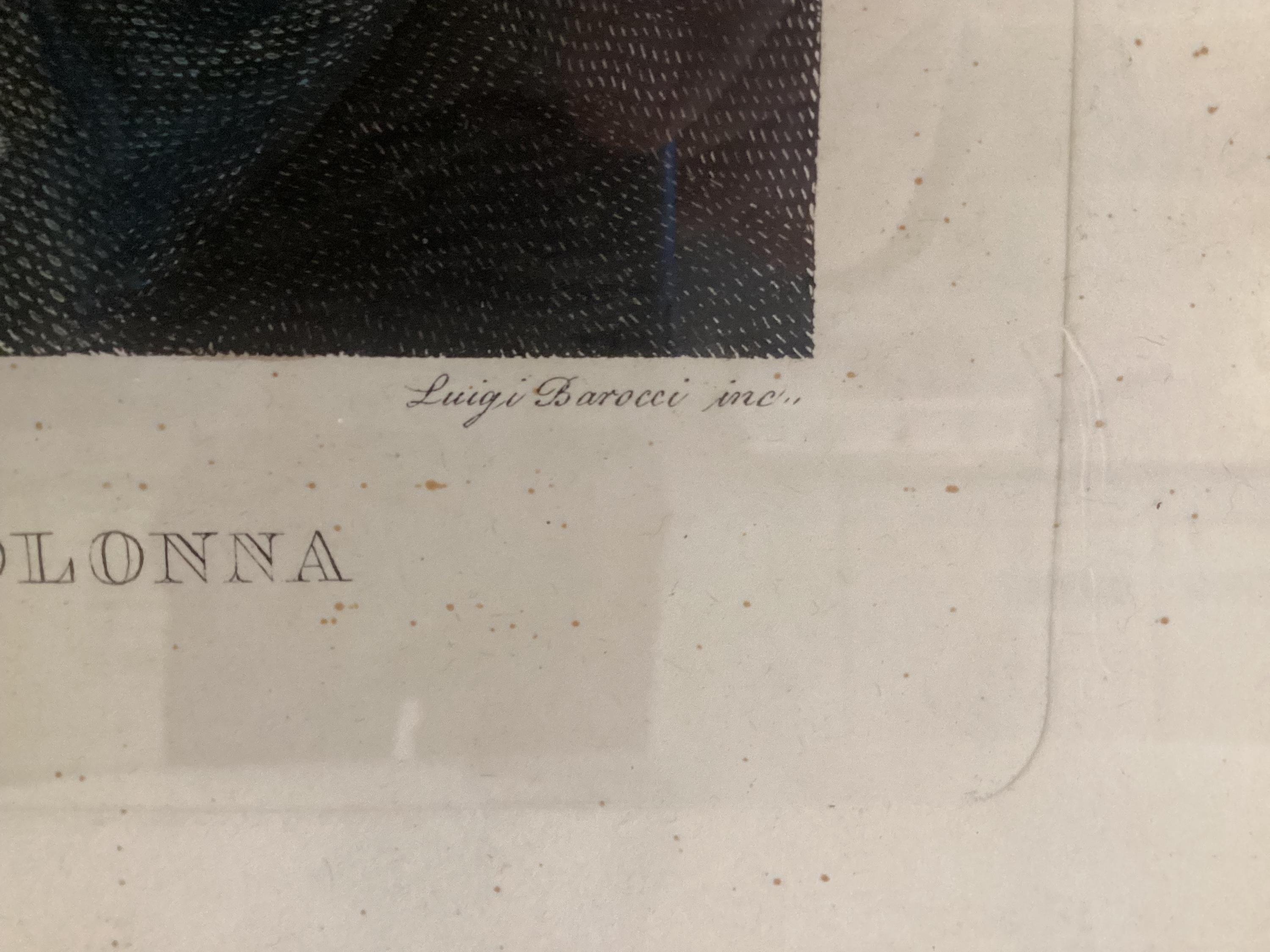 Antique Litography — Raphael “Blessed Virgin of Casa Colonna” Color Art Luigi Barocci (c.1827) — photo 10 of 11
