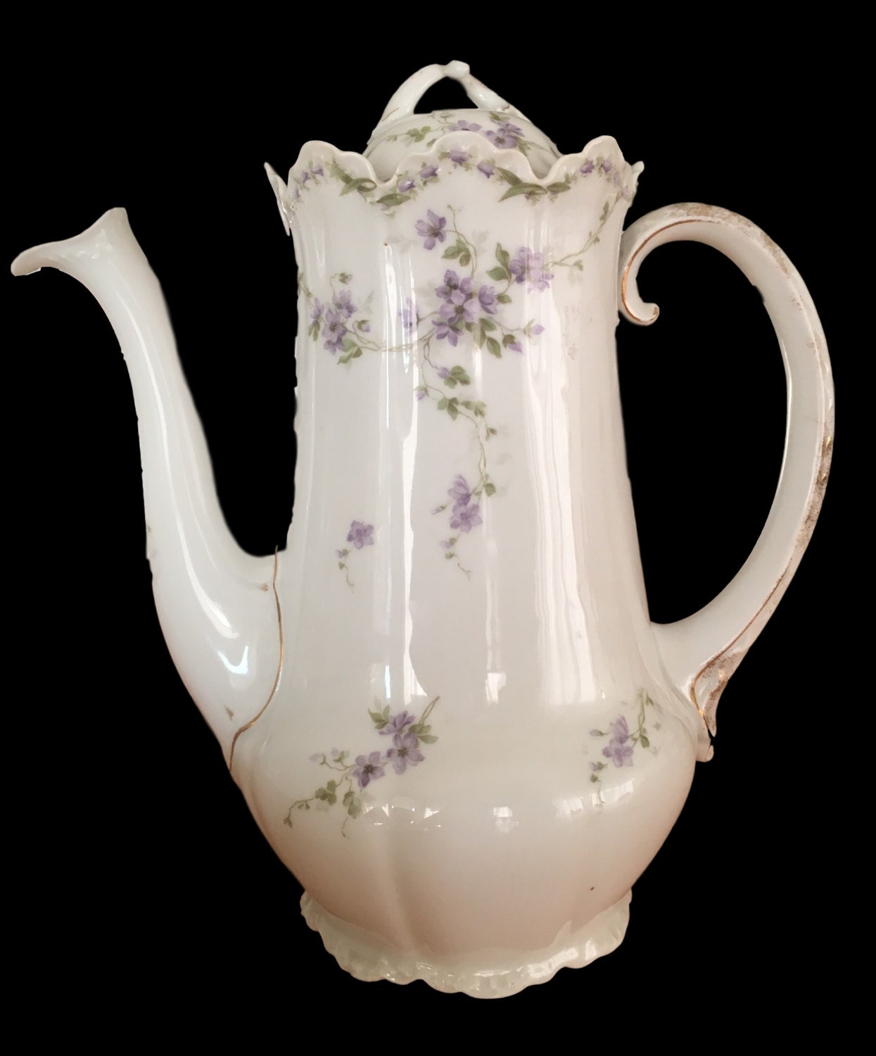 Vintage Rosenthal Set | 1900s German Coffee Service, 19-Piece Hand-Painted Porcelai — photo 5 of 6