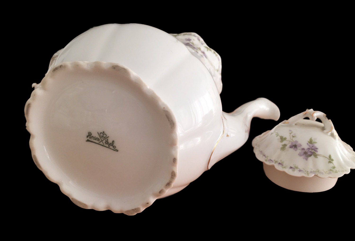 Vintage Rosenthal Set | 1900s German Coffee Service, 19-Piece Hand-Painted Porcelai — photo 6 of 6