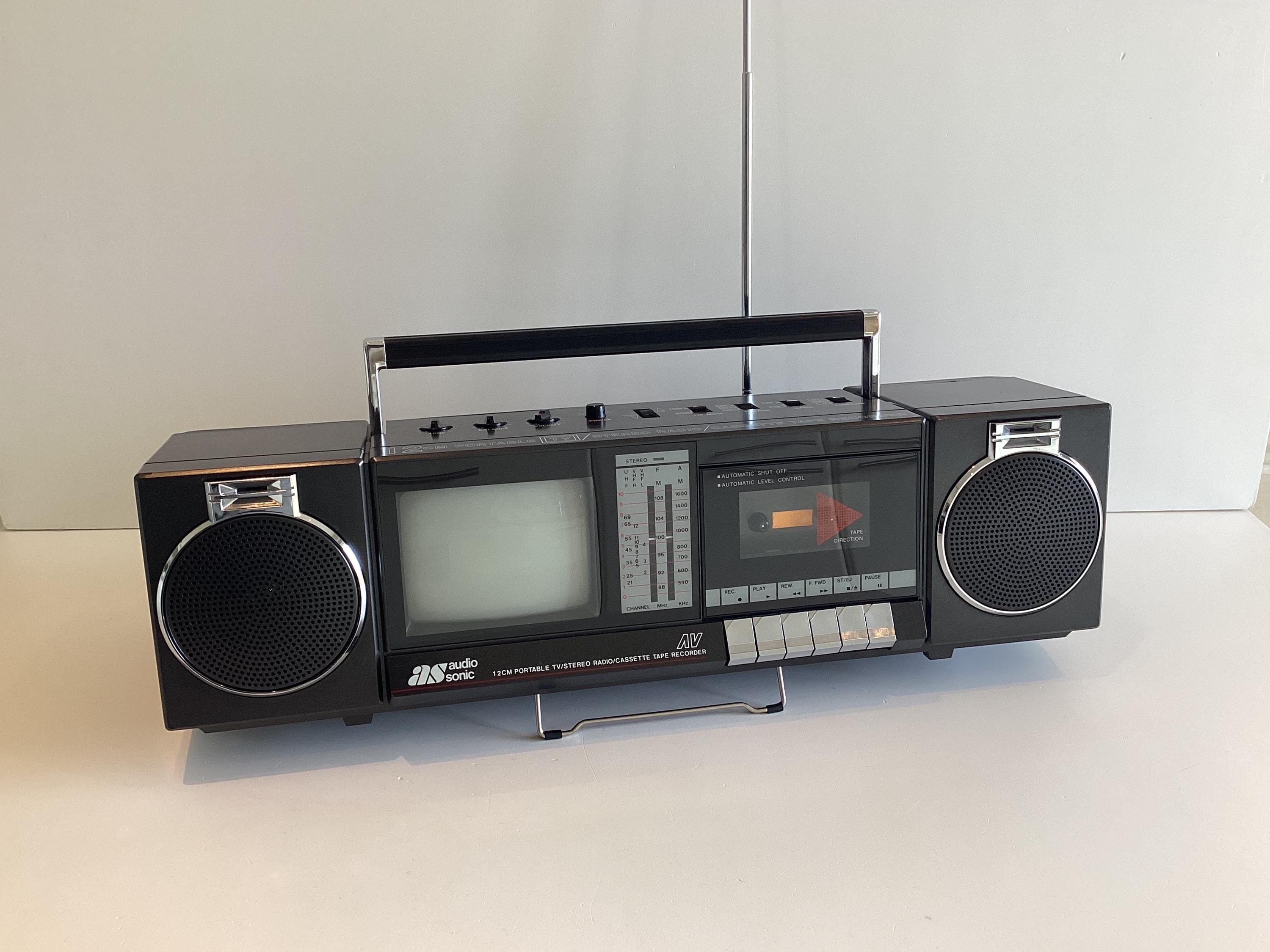 Vintage Boombox AS AudioSonic TC980 (1986), Radio, Cassette Player, Television, Working — photo 2 of 11