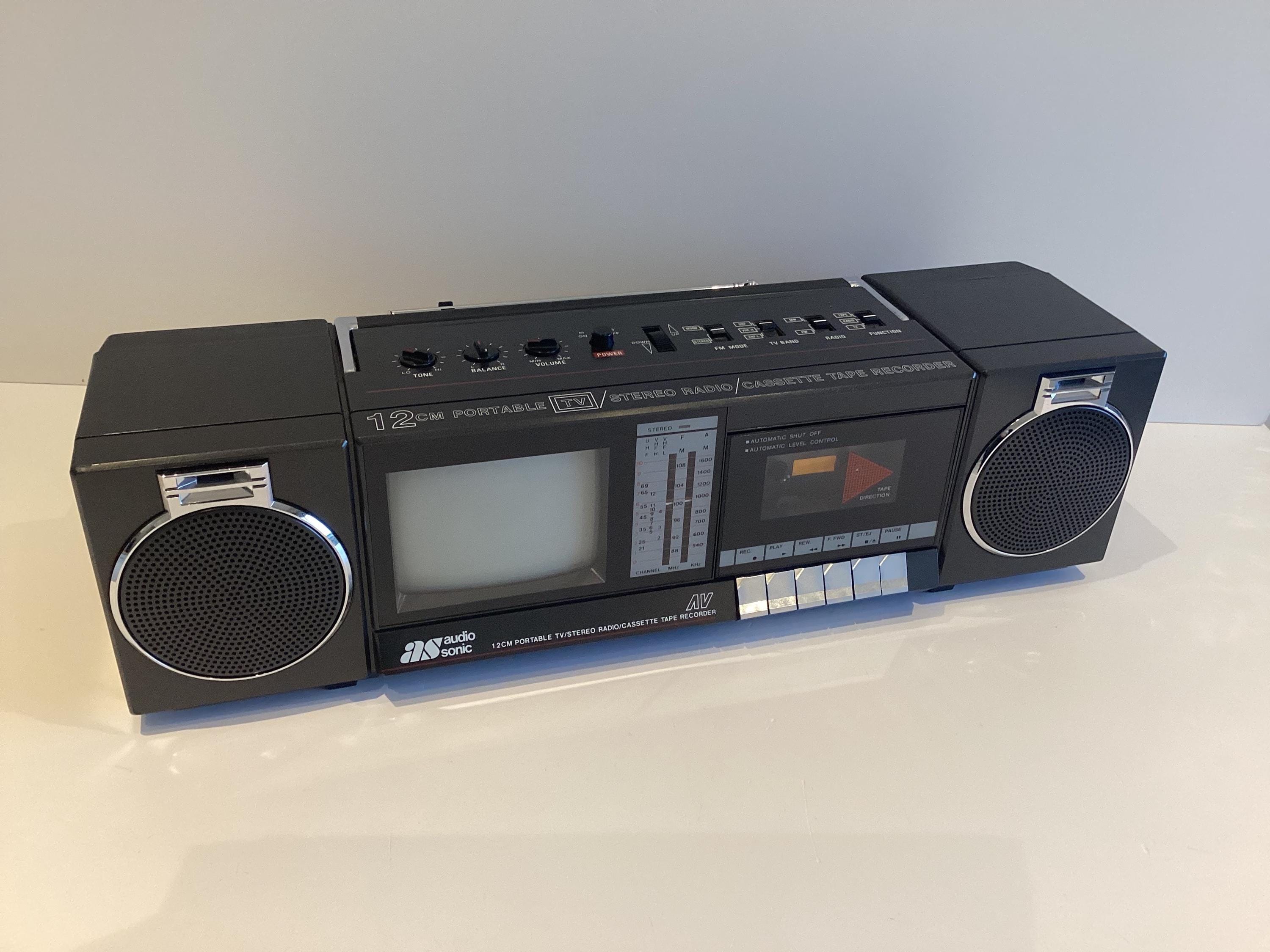 Vintage Boombox AS AudioSonic TC980 (1986), Radio, Cassette Player, Television, Working — photo 3 of 11