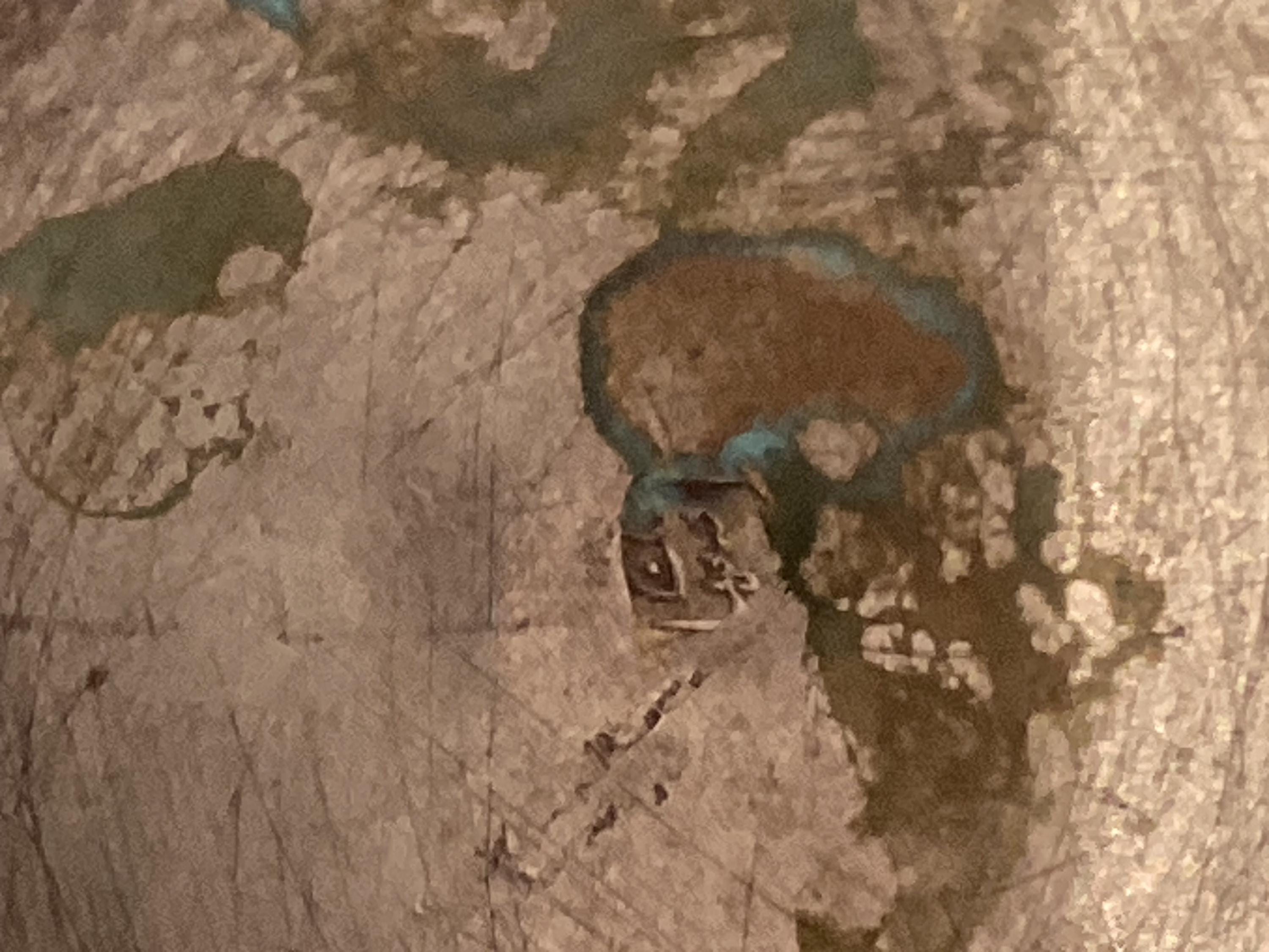 Antique Copper Vase | 19th Century Oriental Silver Plated, Hand Engraved Metalwork — photo 11 of 11