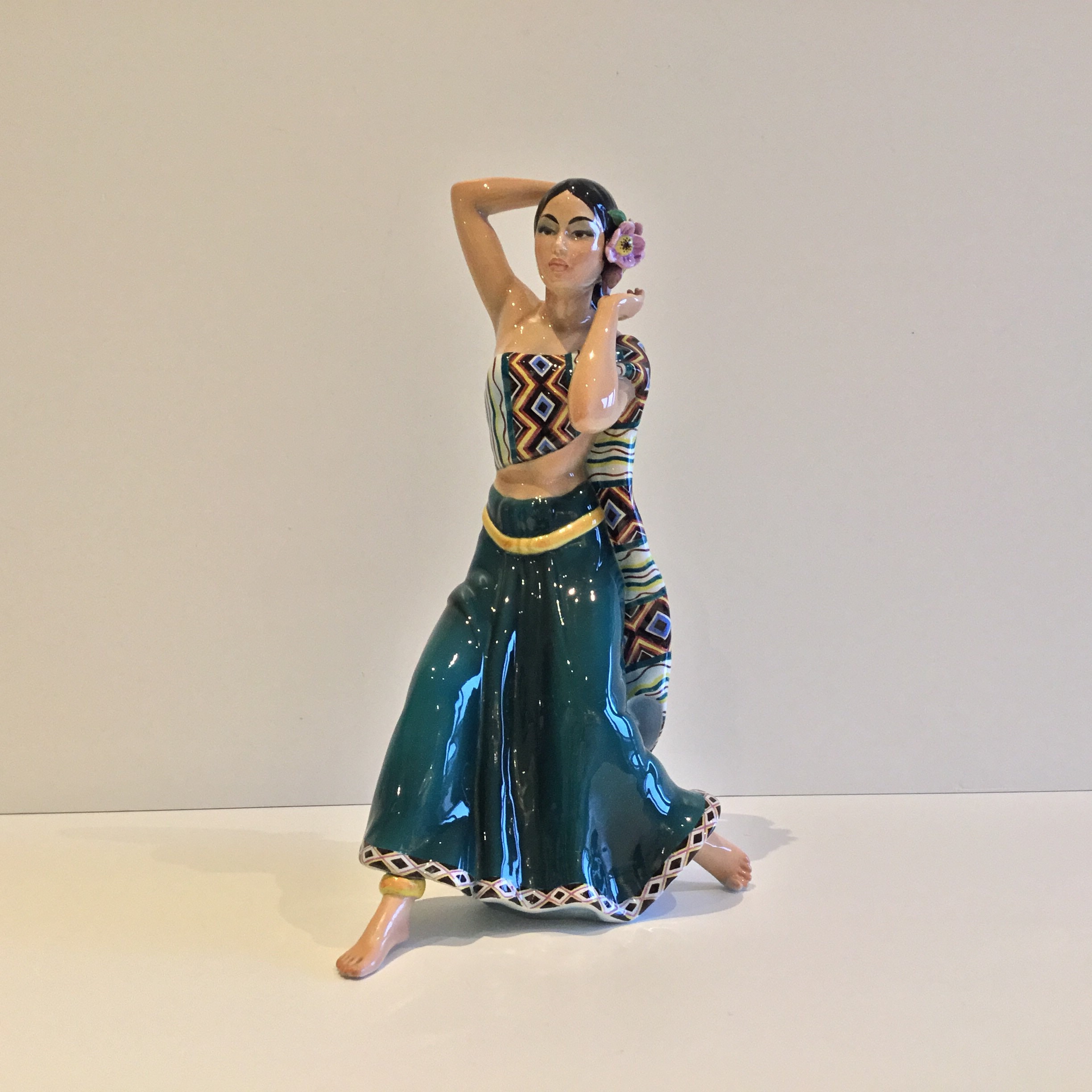 Vintage Porcelain | Ronzan 1950s Lenci School Italian Figurine Hand-Painted Sculpture — photo 2 of 11