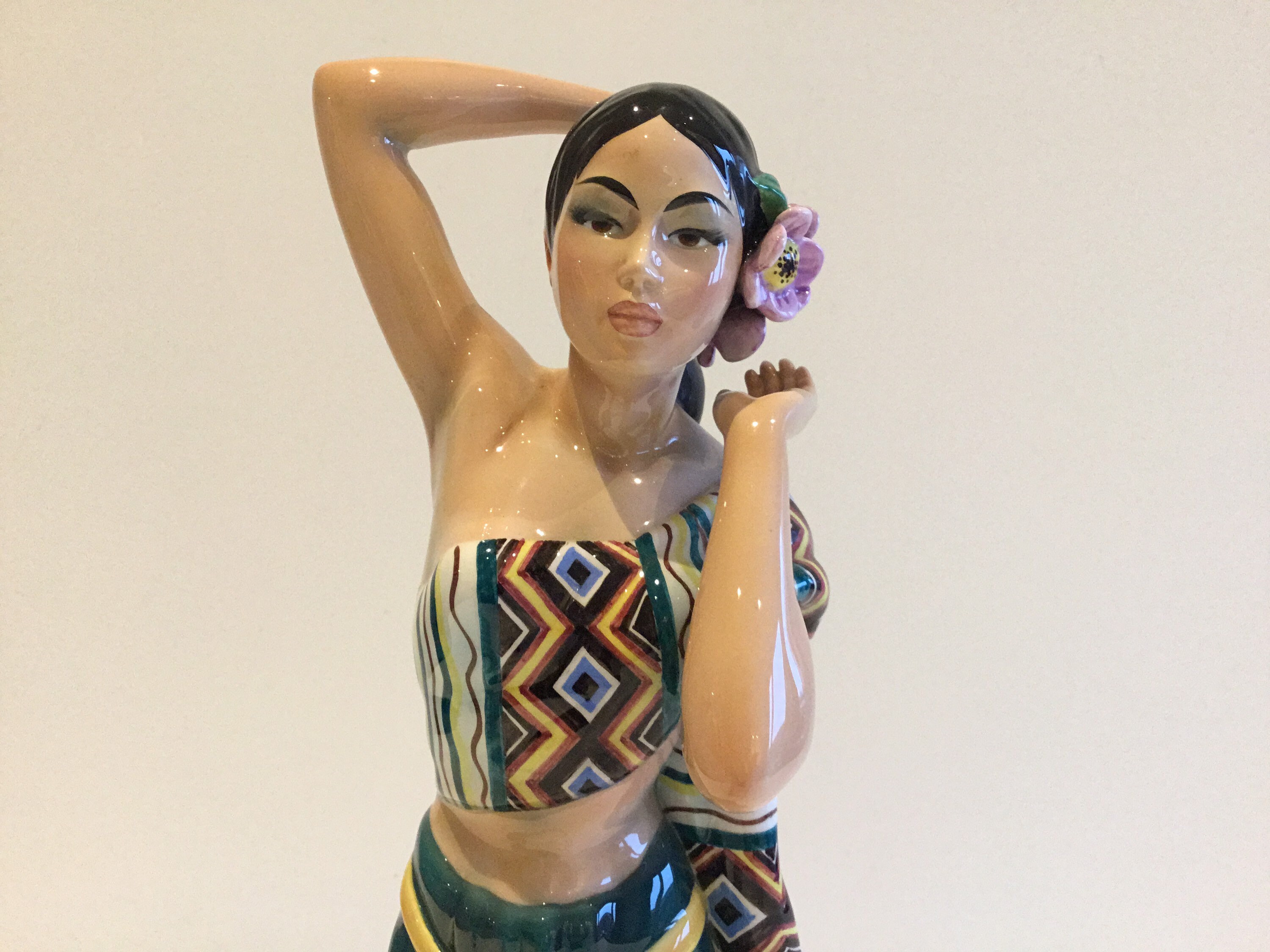 Vintage Porcelain | Ronzan 1950s Lenci School Italian Figurine Hand-Painted Sculpture — photo 4 of 11