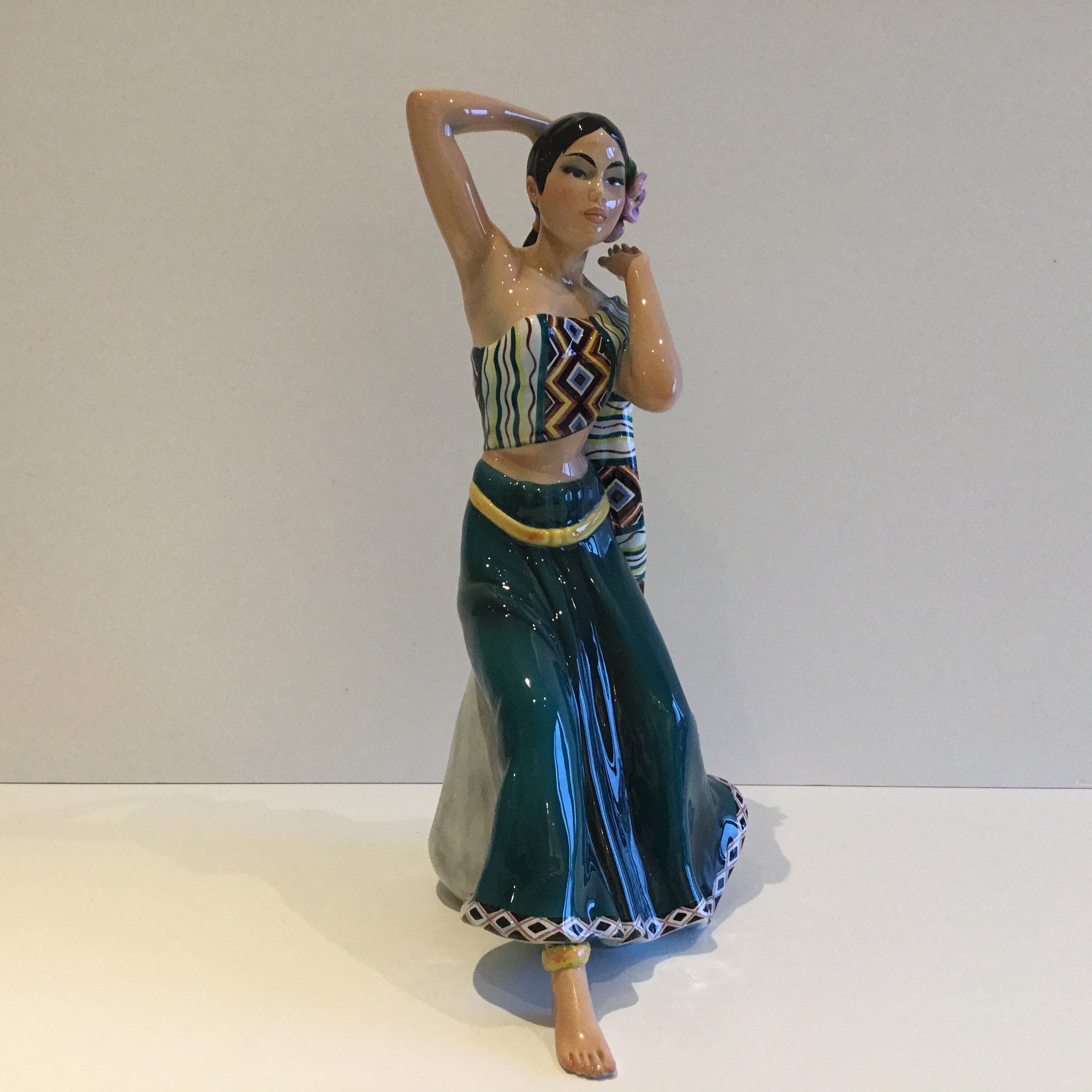 Vintage Porcelain | Ronzan 1950s Lenci School Italian Figurine Hand-Painted Sculpture — photo 9 of 11