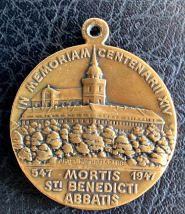 Vintage Medal | 1947 Saint Benedict Bronze Commemorative, 14th Centenary — photo 4 of 4