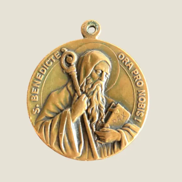 Vintage Medal | 1947 Saint Benedict Bronze Commemorative, 14th Centenary