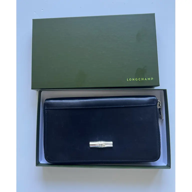 Longchamp Dark Blue Leather Wallet — photo 6 of 6