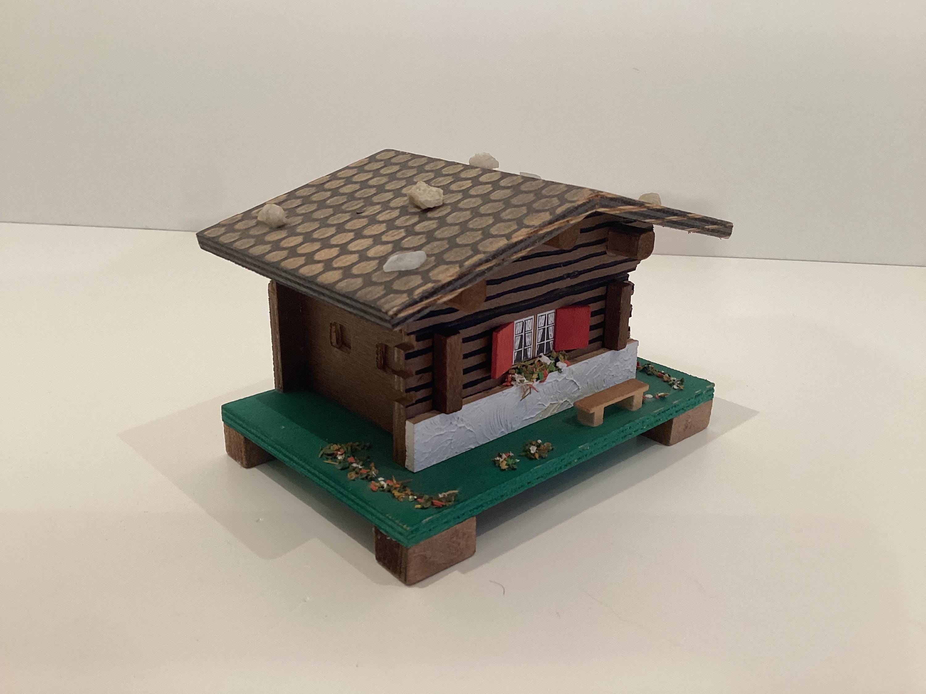 Vintage Music Box | 1960s Swiss Chalet, Mapsa Movement Plays Edelweiss — photo 2 of 10