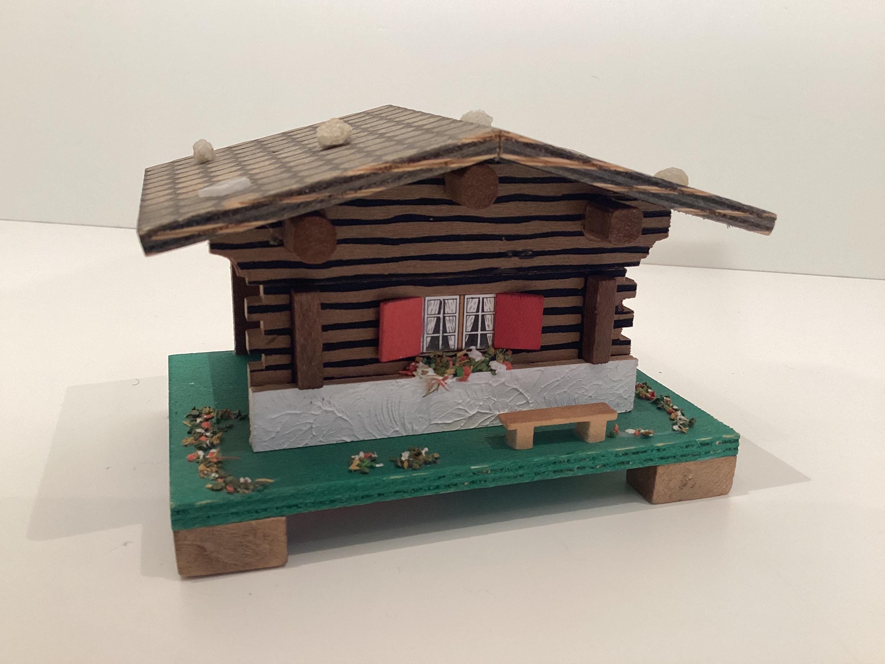 Vintage Music Box | 1960s Swiss Chalet, Mapsa Movement Plays Edelweiss — photo 4 of 10