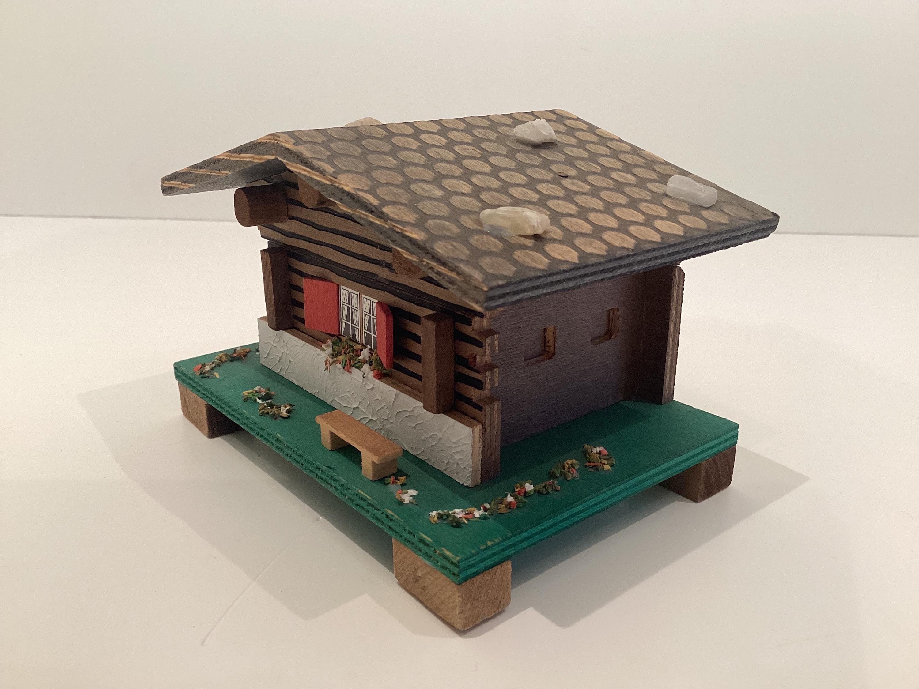 Vintage Music Box | 1960s Swiss Chalet, Mapsa Movement Plays Edelweiss — photo 5 of 10