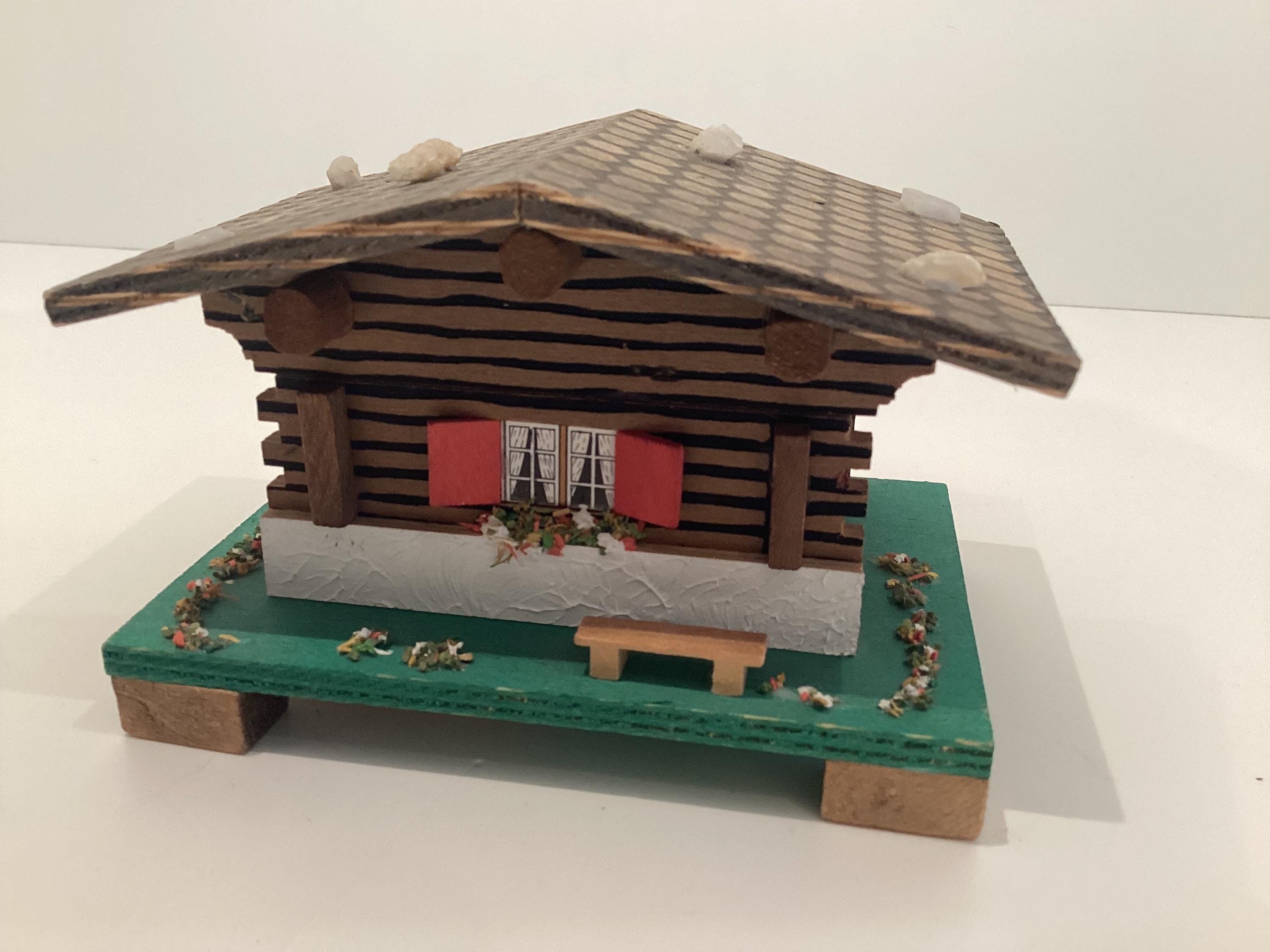 Vintage Music Box | 1960s Swiss Chalet, Mapsa Movement Plays Edelweiss — photo 9 of 10