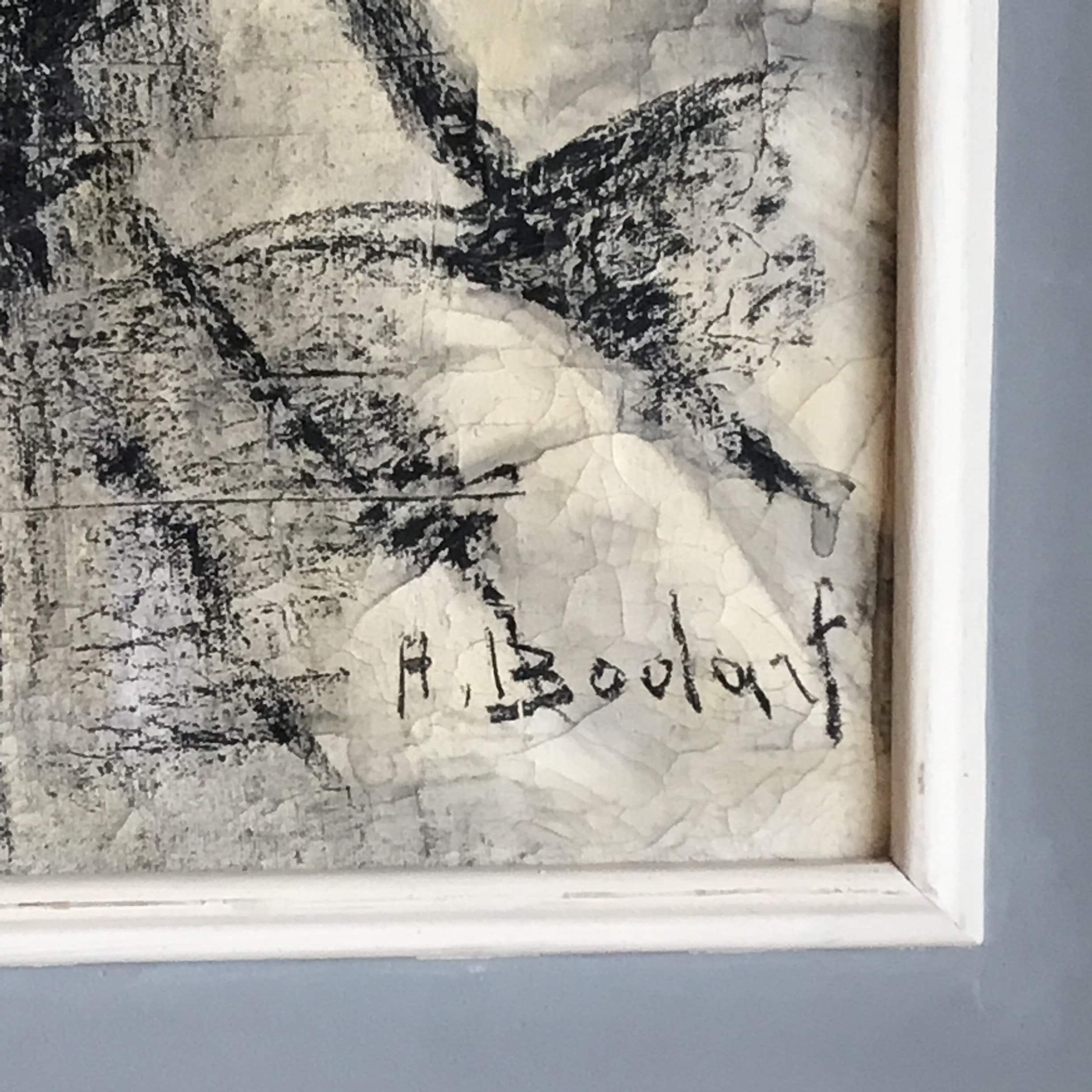 Large Painting | Henry Bodart 1930s French Art Deco, Signed Spectacular Canvas* — photo 6 of 7